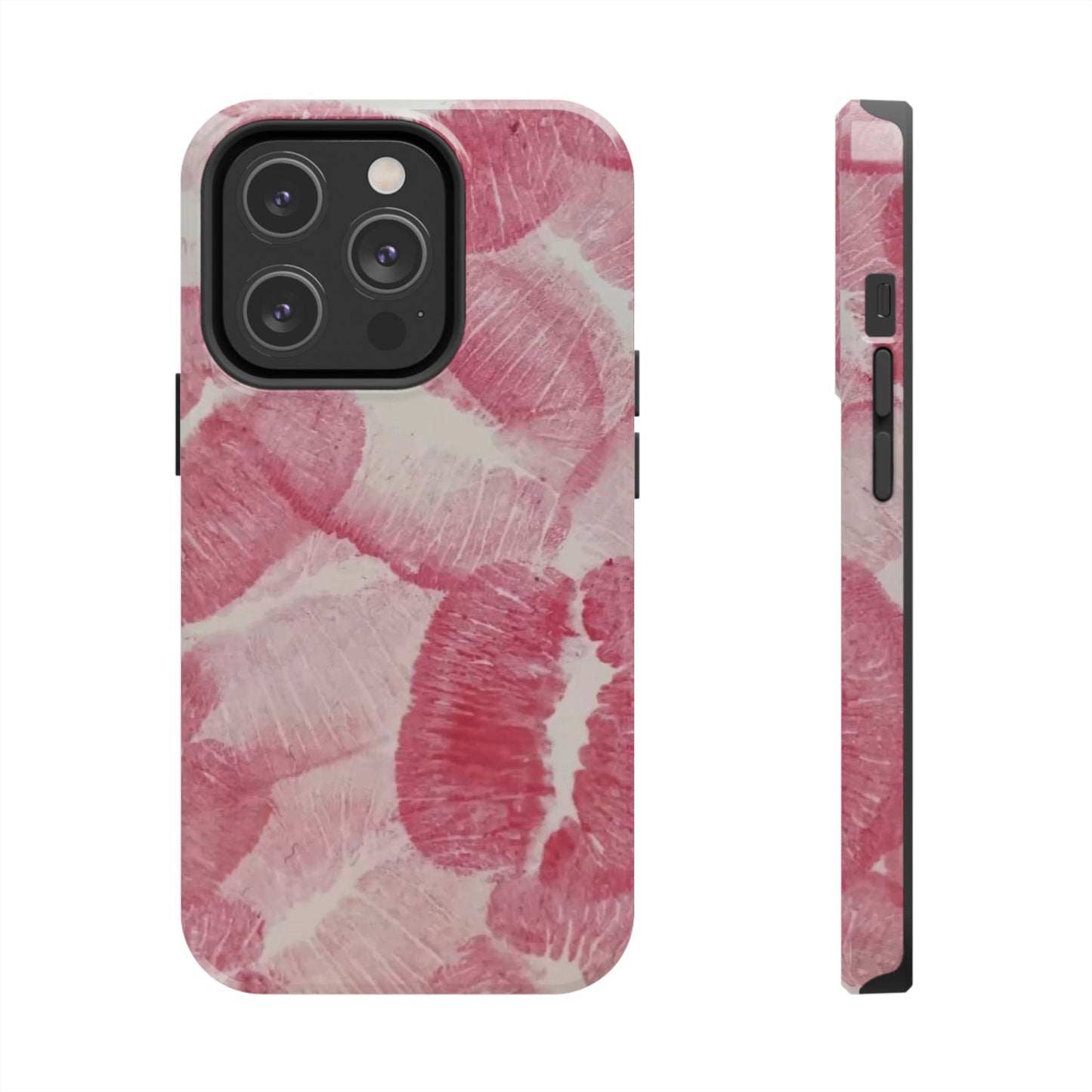 Pink Kiss Print Phone Case