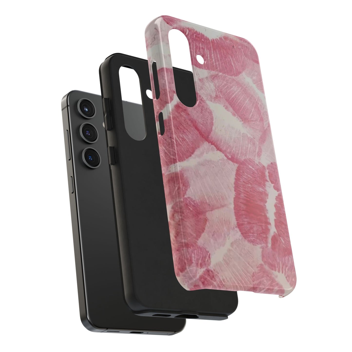 Pink Kiss Print Phone Case