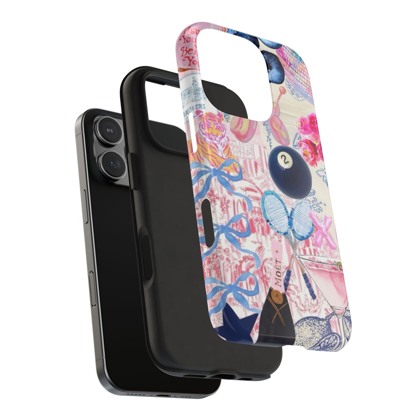 Vibrant Preppy Collage Phone Case.