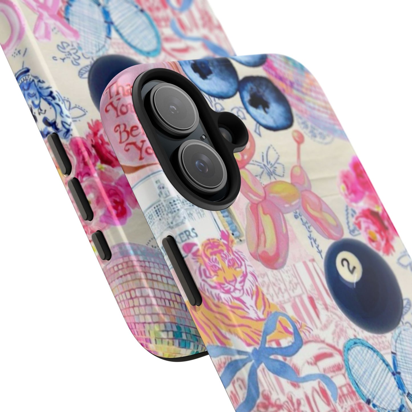Vibrant Preppy Collage Phone Case.