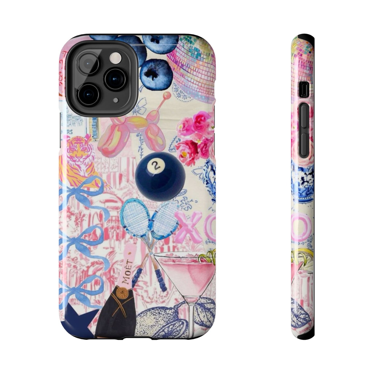 Vibrant Preppy Collage Phone Case.