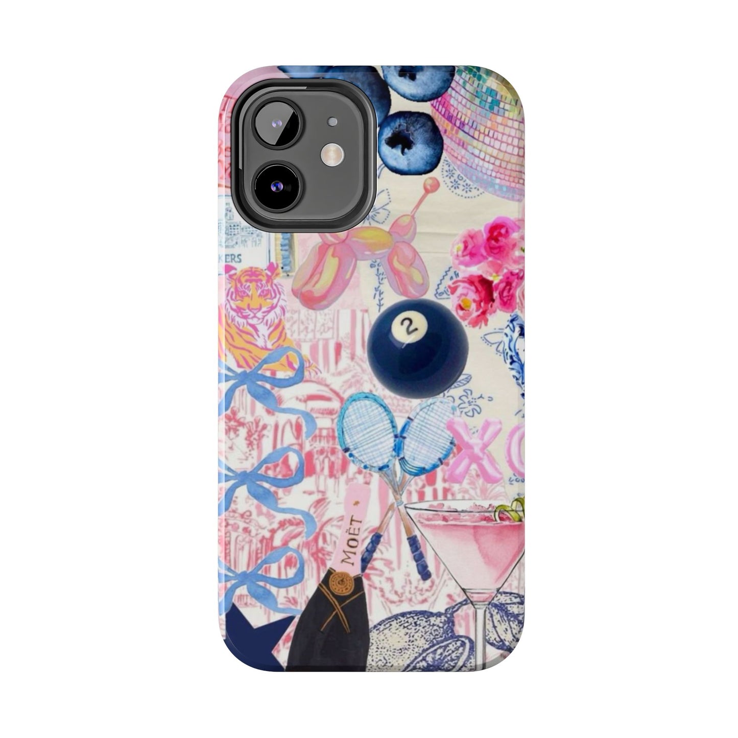Vibrant Preppy Collage Phone Case.