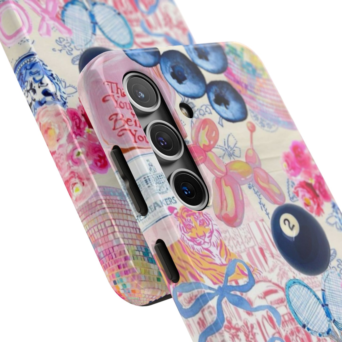 Vibrant Preppy Collage Phone Case.