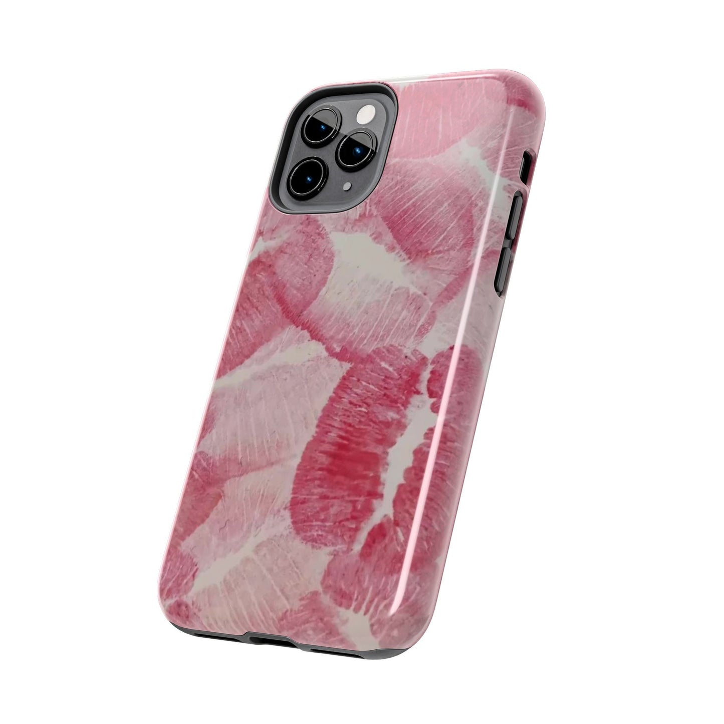 Pink Kiss Print Phone Case