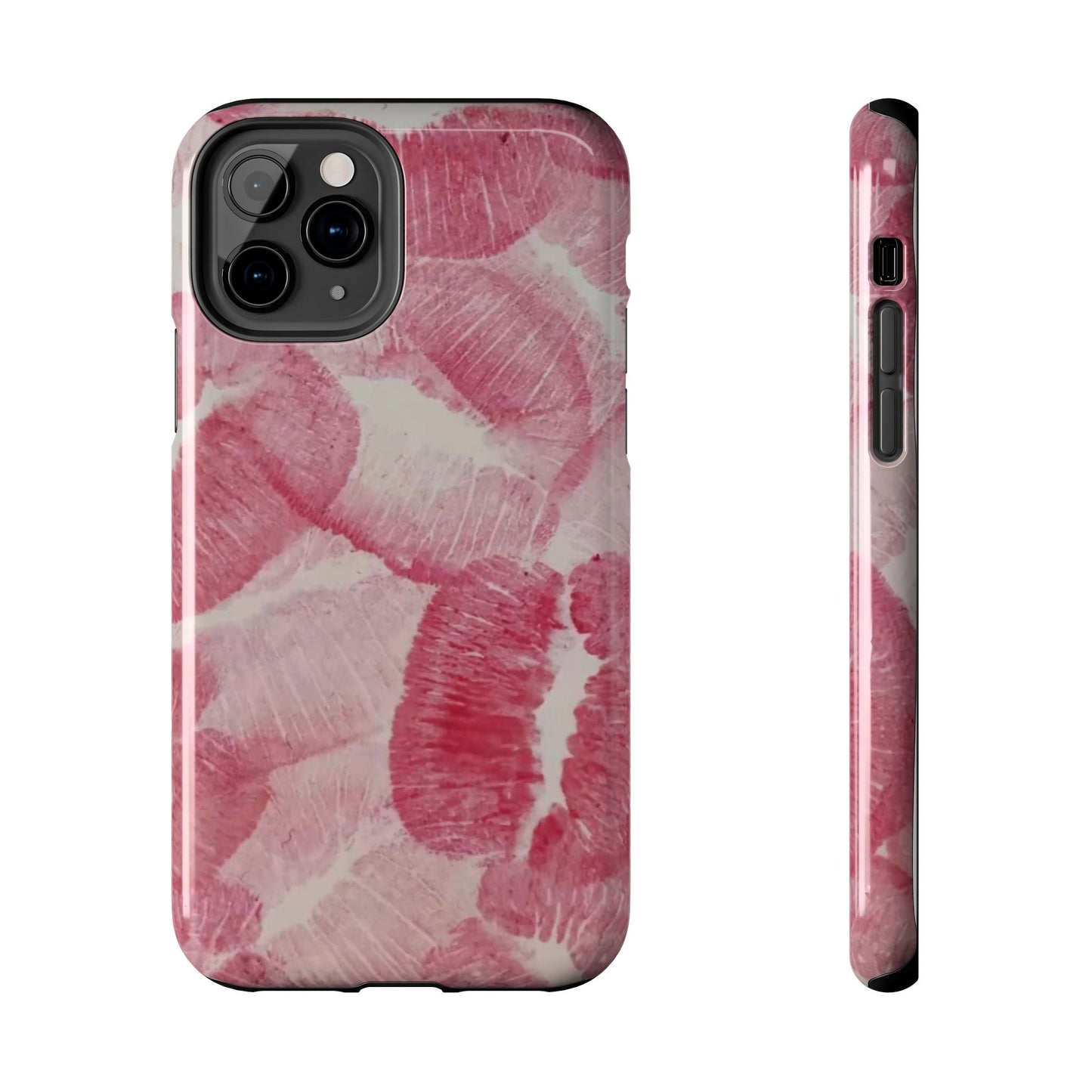 Pink Kiss Print Phone Case