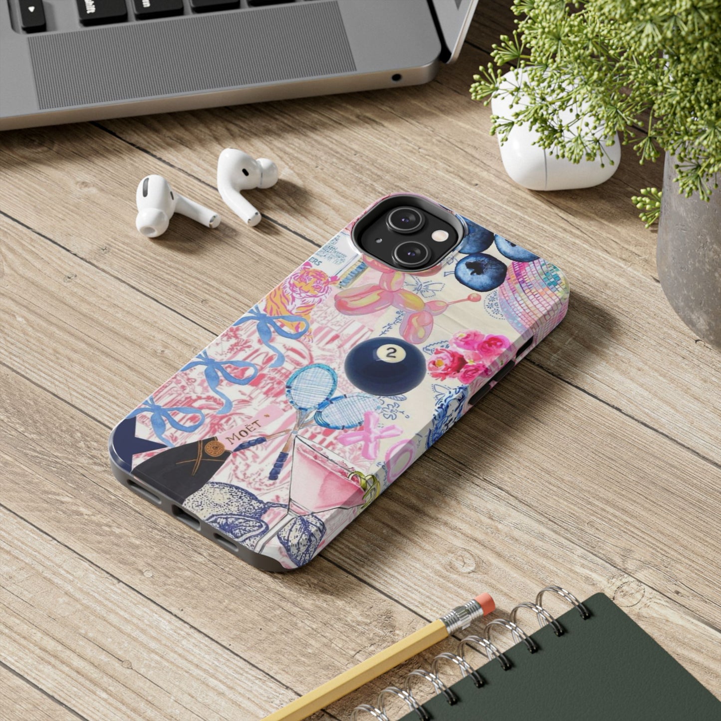 Vibrant Preppy Collage Phone Case.