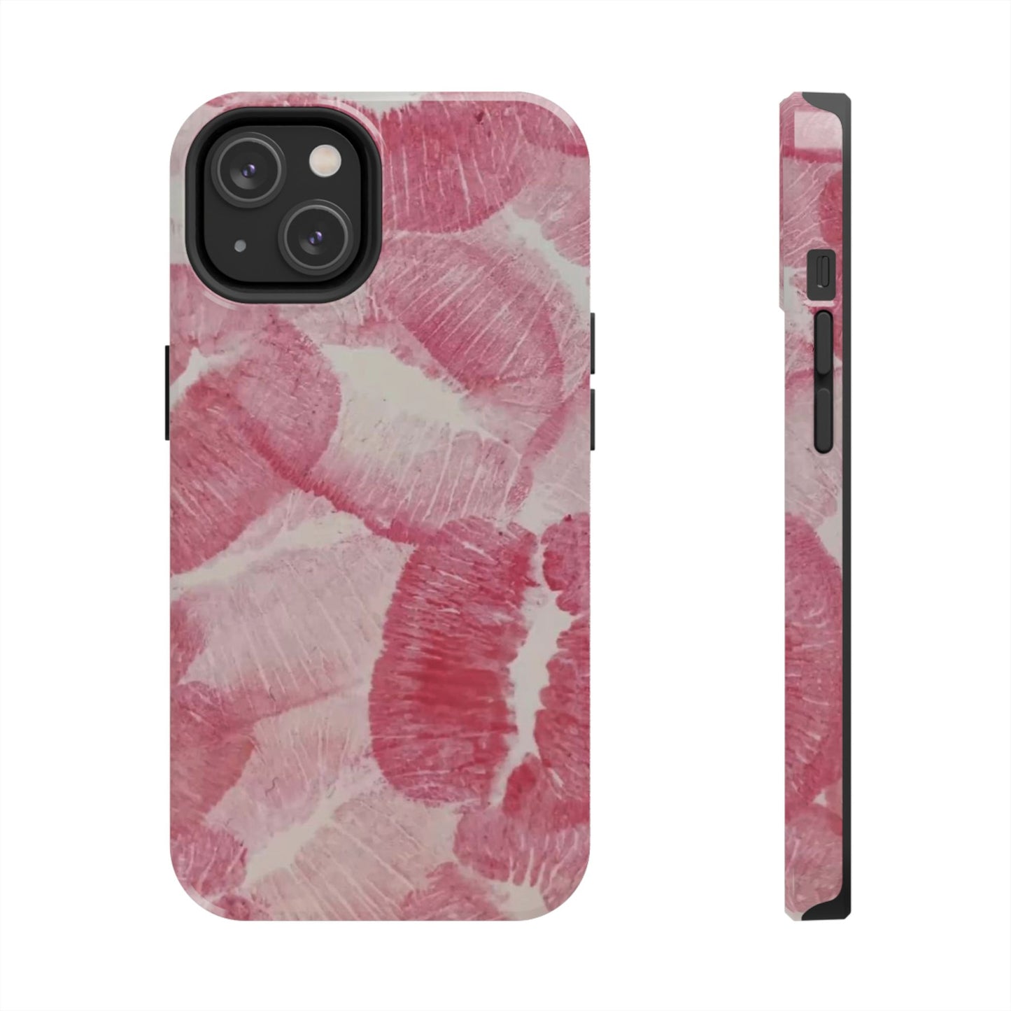 Pink Kiss Print Phone Case