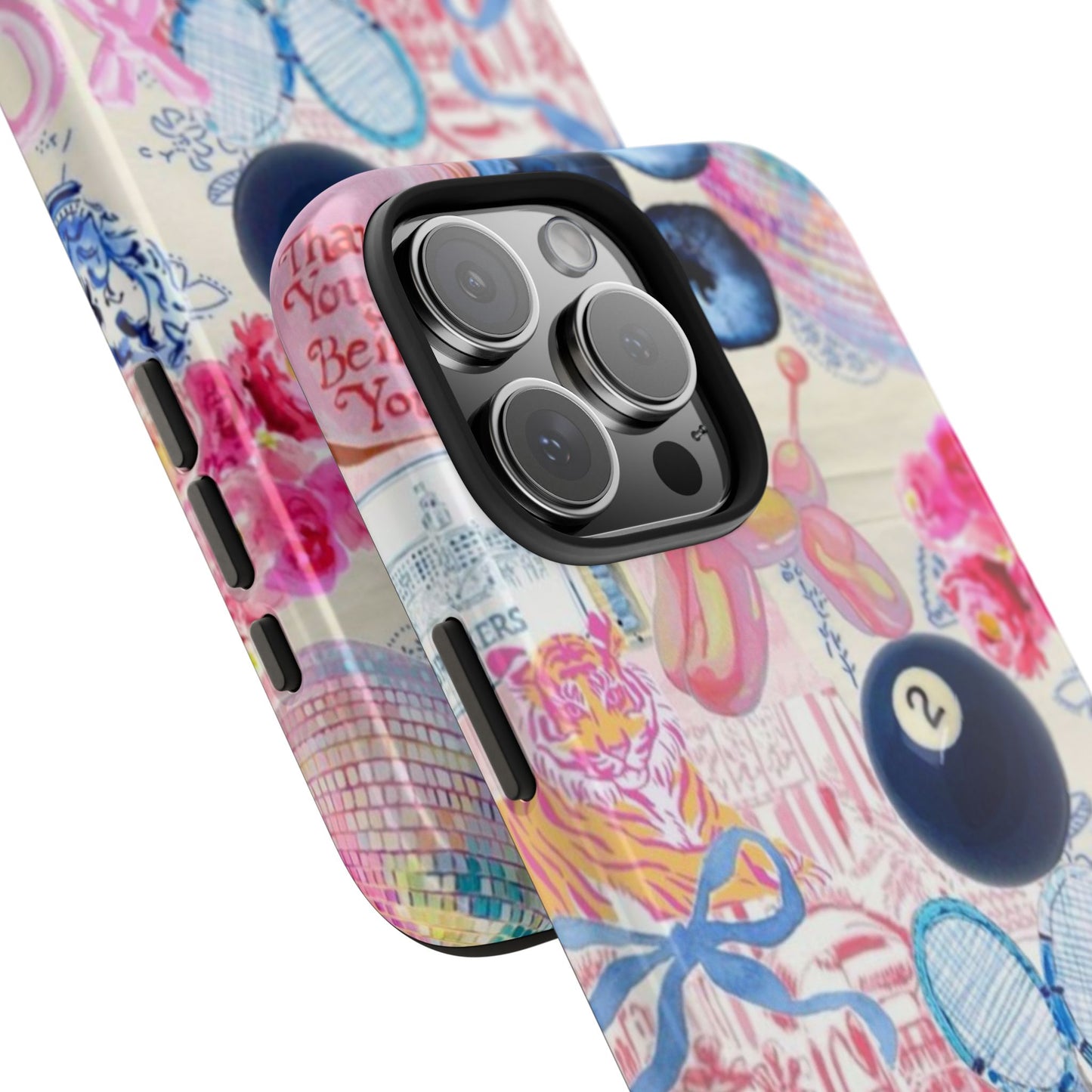 Vibrant Preppy Collage Phone Case.