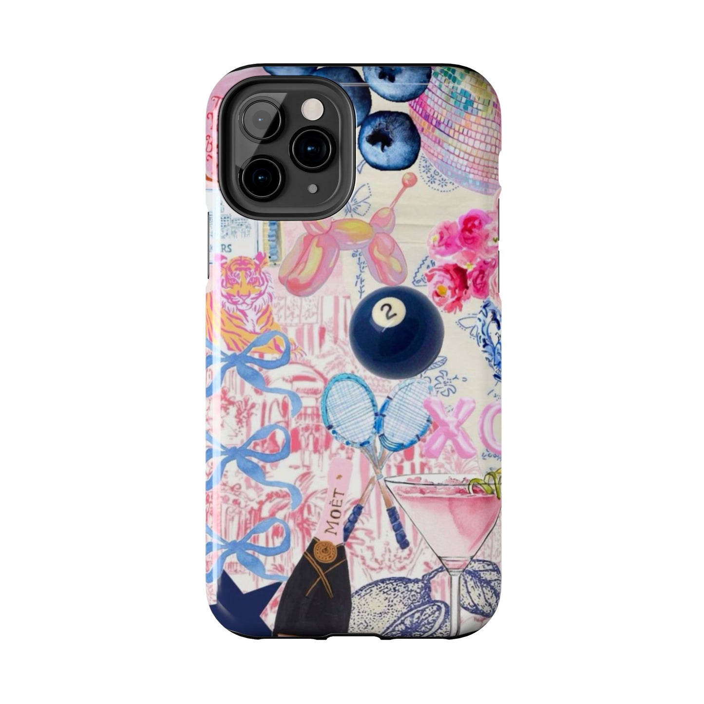 Vibrant Preppy Collage Phone Case.