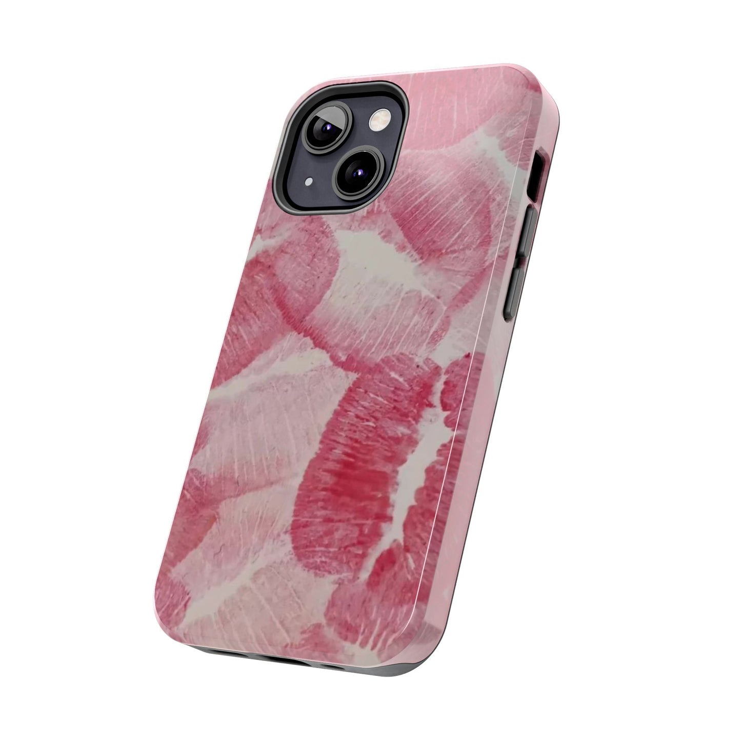 Pink Kiss Print Phone Case