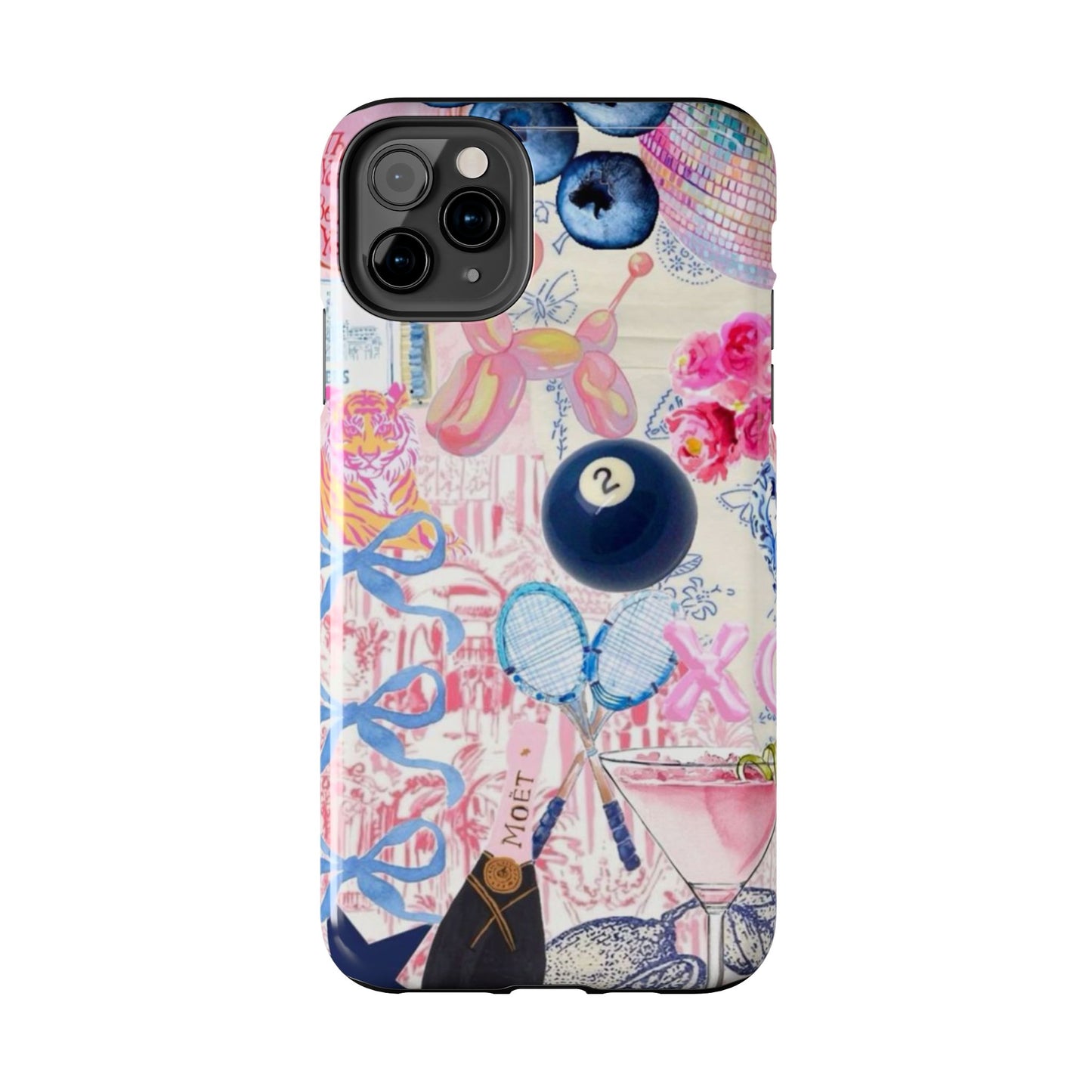 Vibrant Preppy Collage Phone Case.