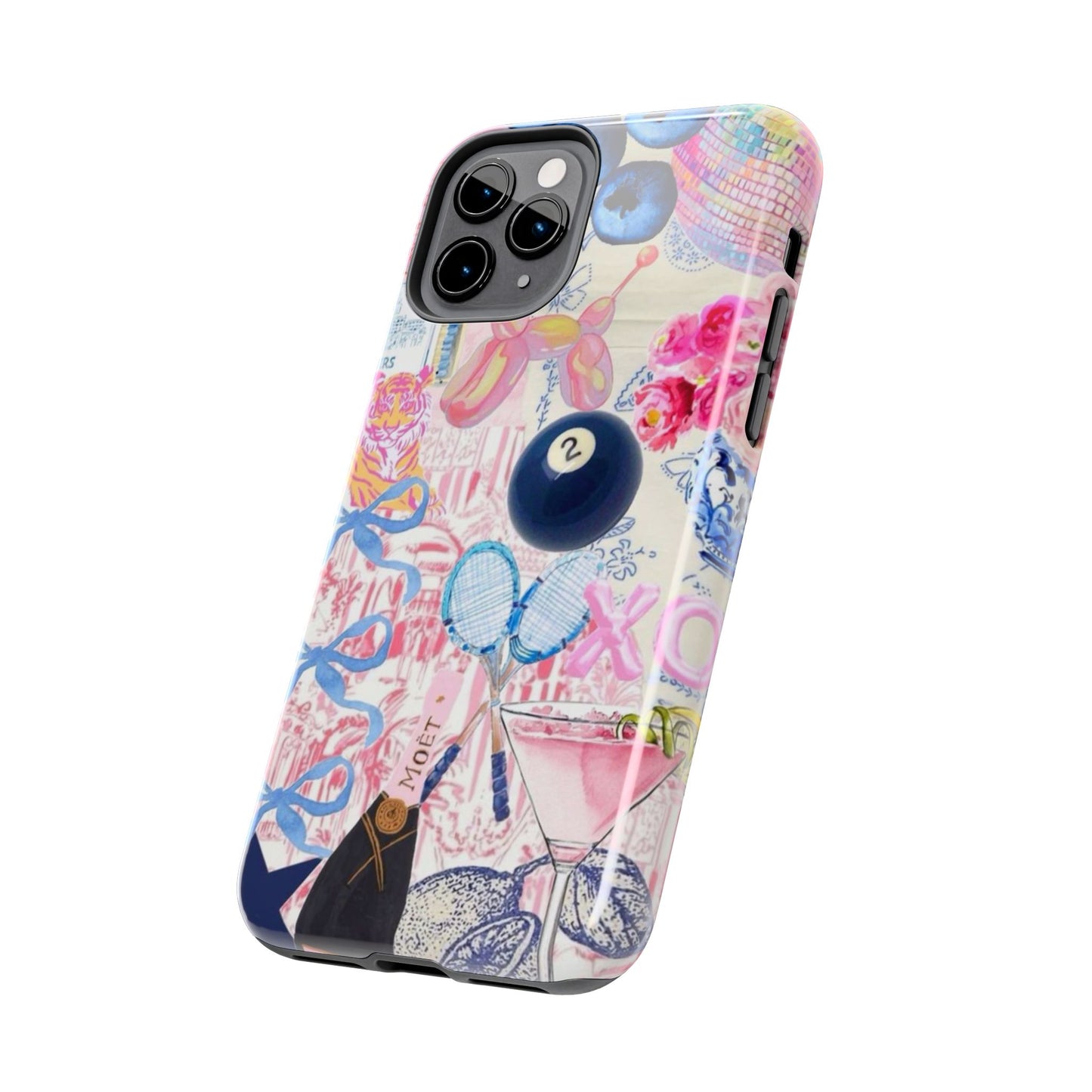 Vibrant Preppy Collage Phone Case.