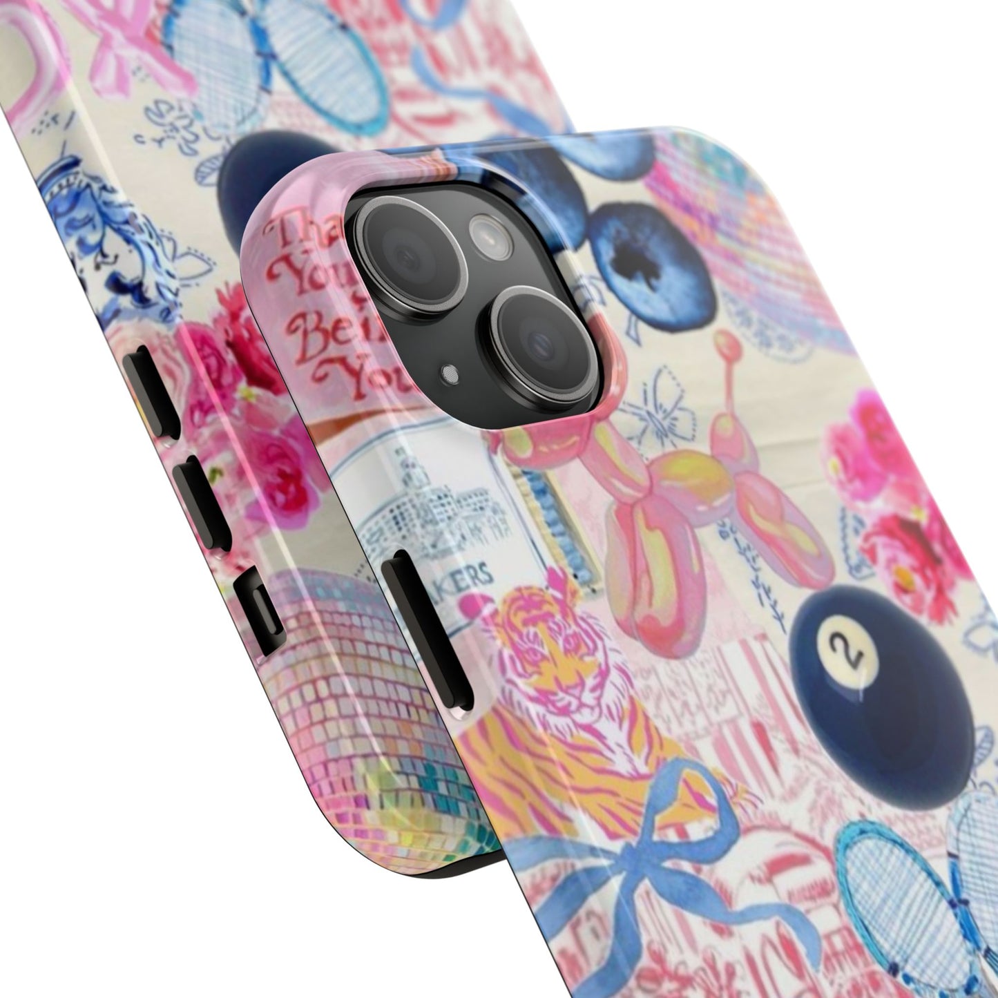 Vibrant Preppy Collage Phone Case.