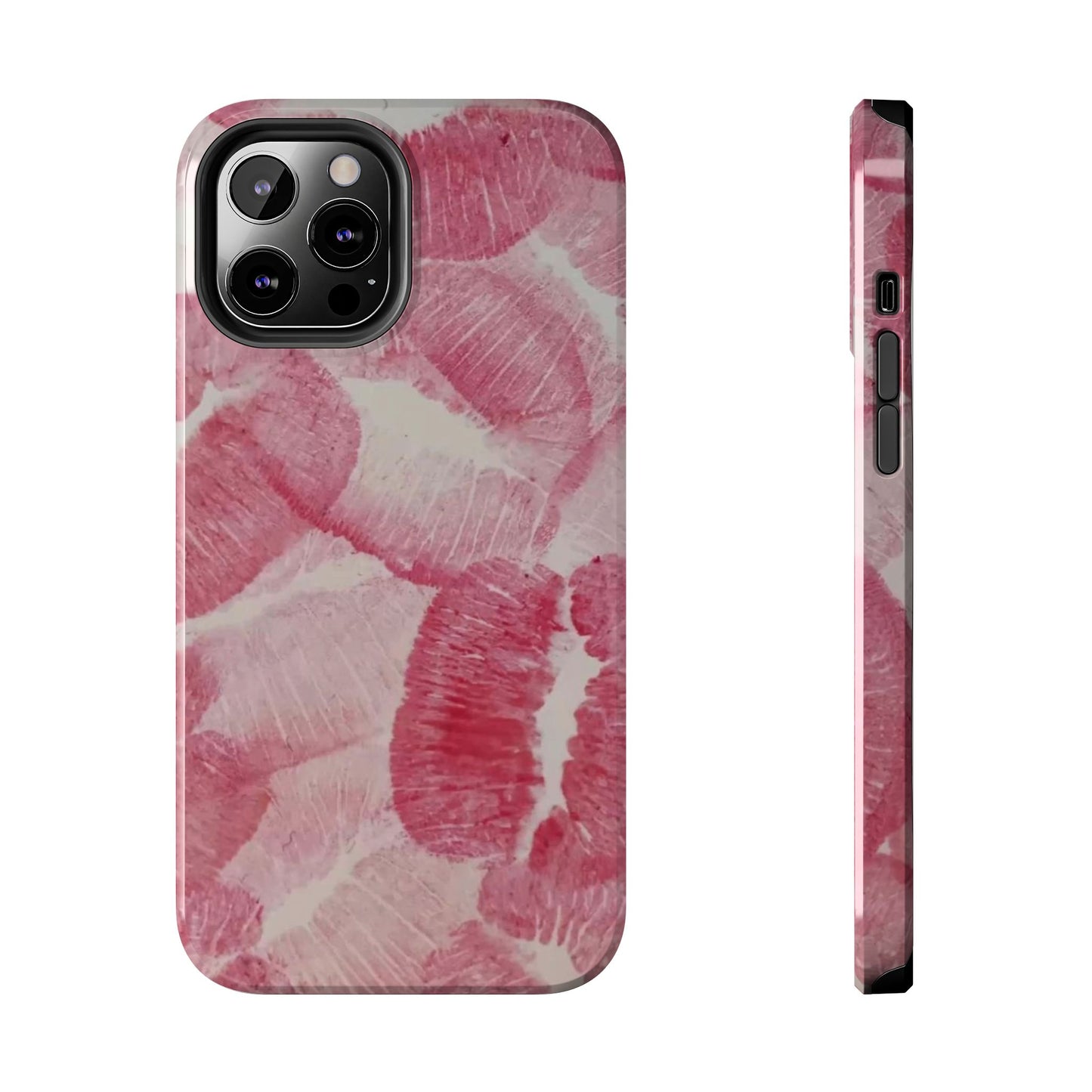 Pink Kiss Print Phone Case