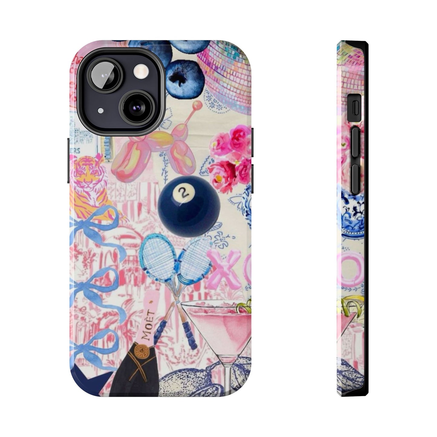 Vibrant Preppy Collage Phone Case.
