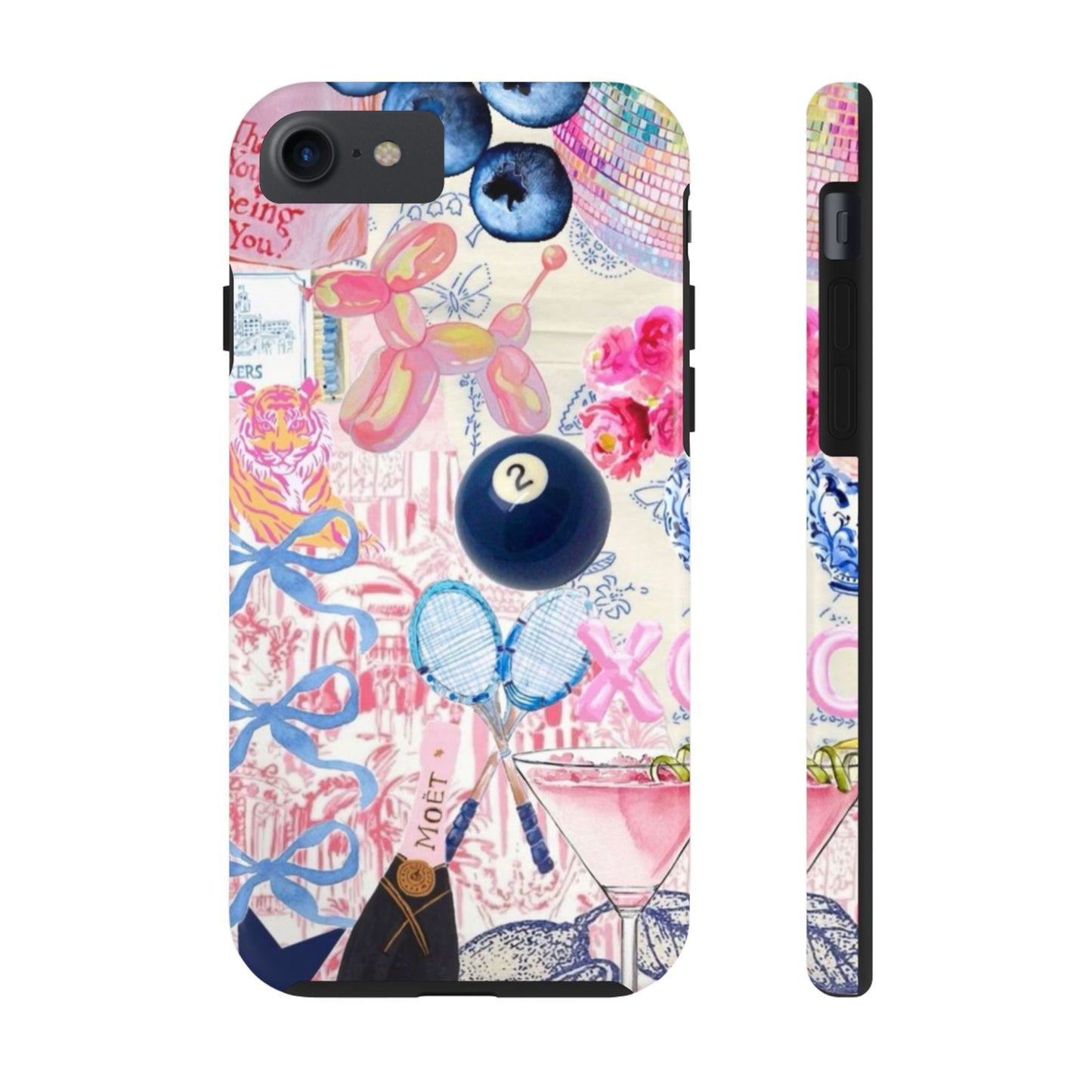 Vibrant Preppy Collage Phone Case.