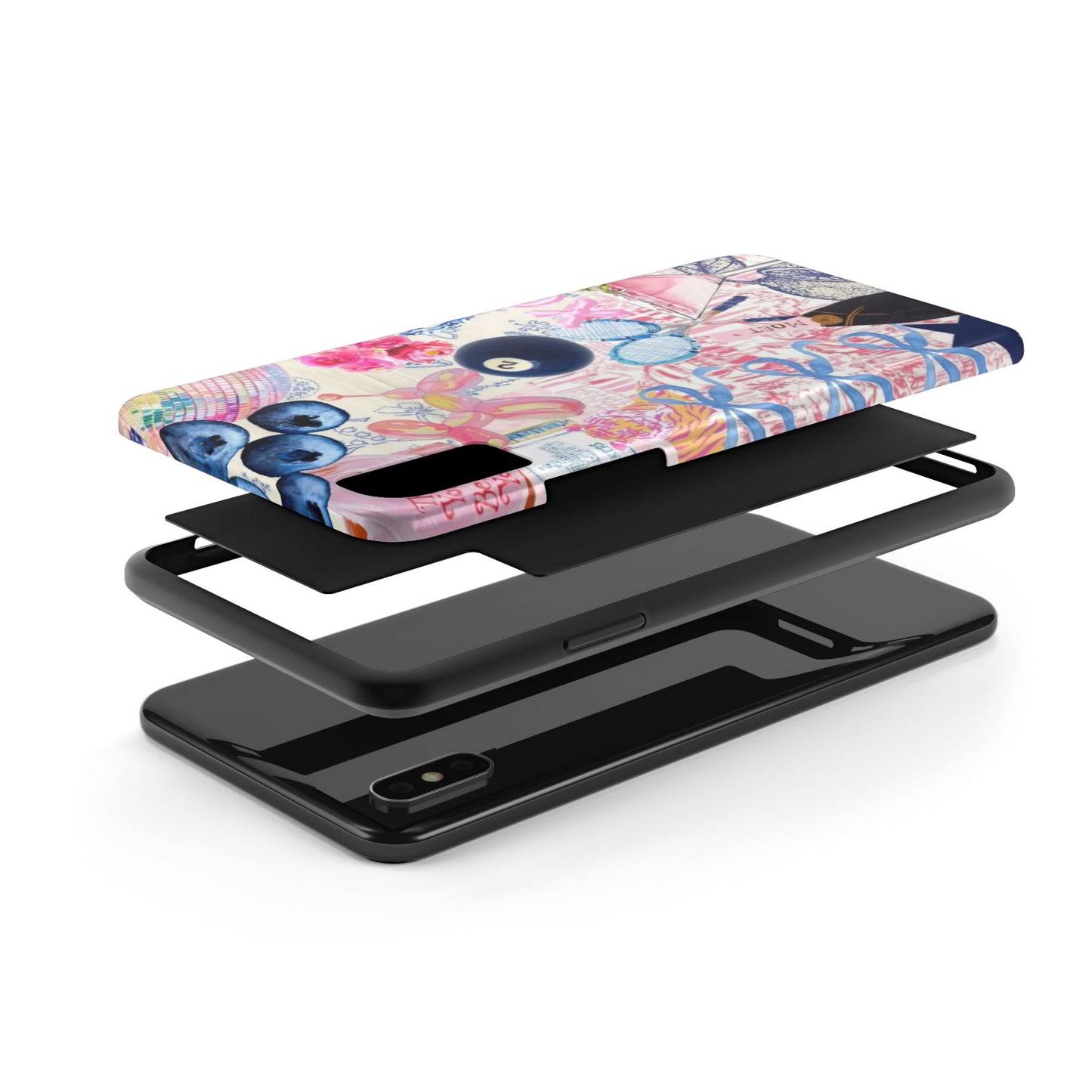 Vibrant Preppy Collage Phone Case.