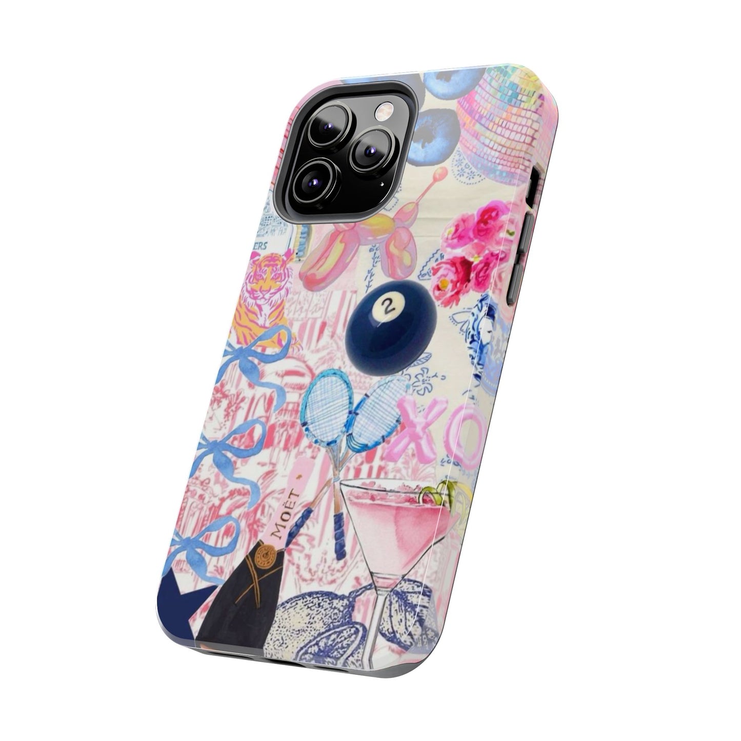 Vibrant Preppy Collage Phone Case.
