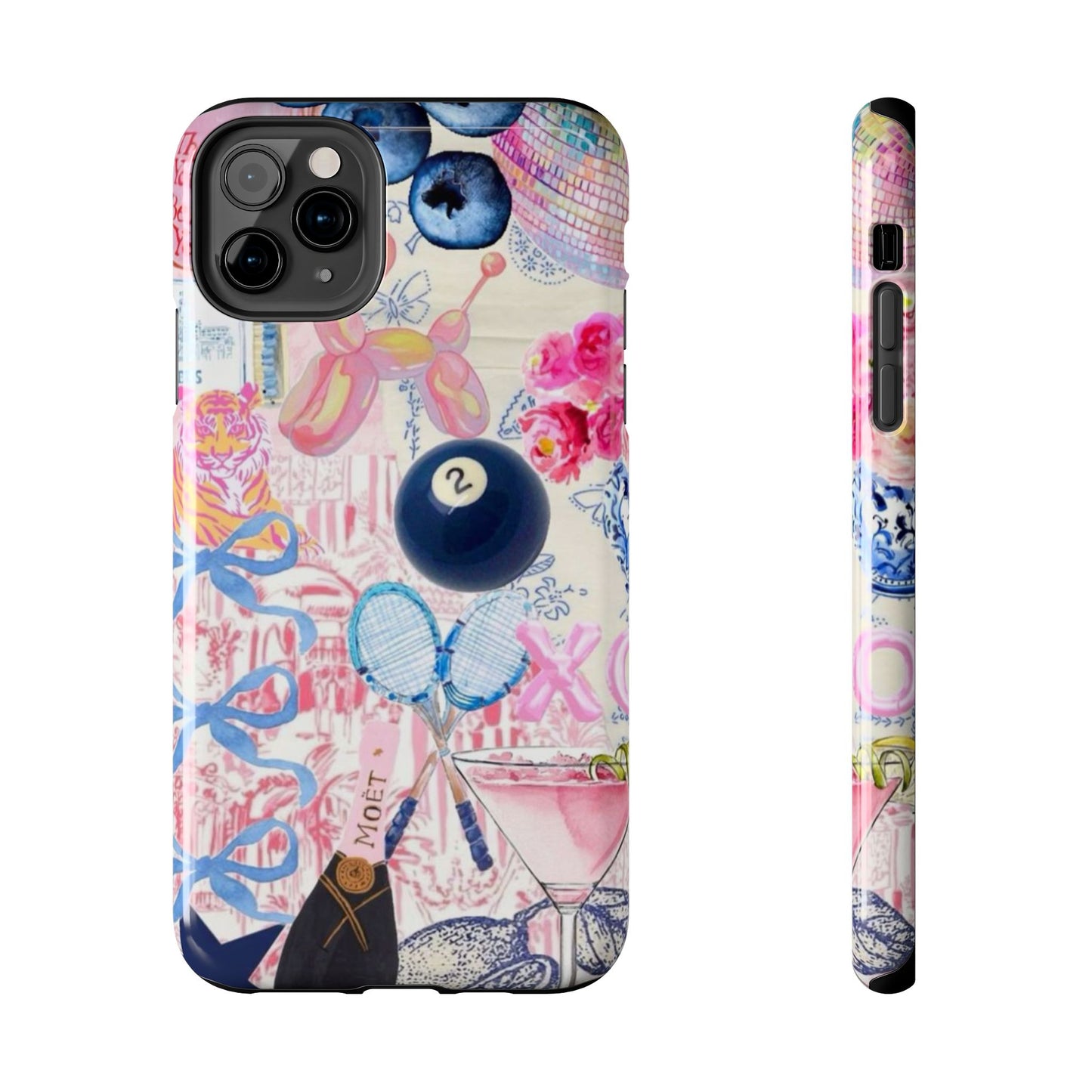 Vibrant Preppy Collage Phone Case.