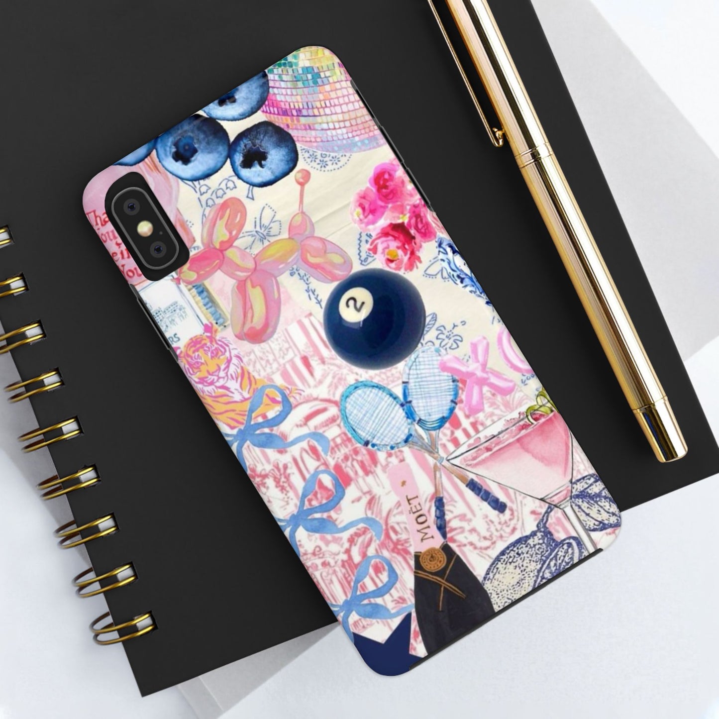 Vibrant Preppy Collage Phone Case.