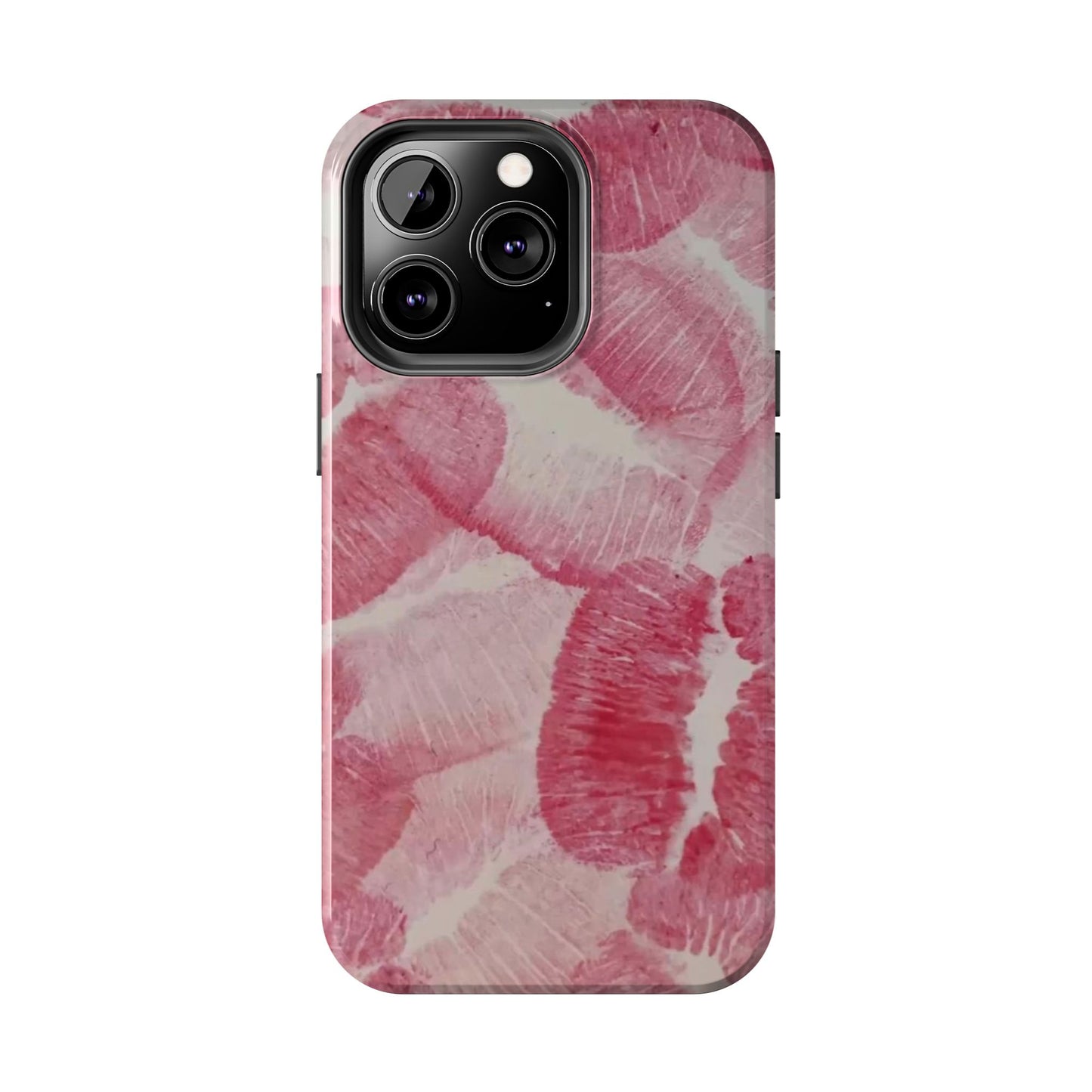 Pink Kiss Print Phone Case