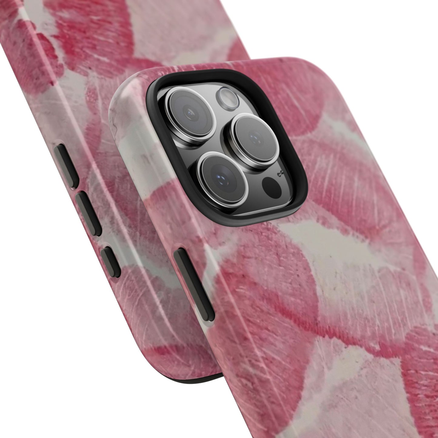 Pink Kiss Print Phone Case