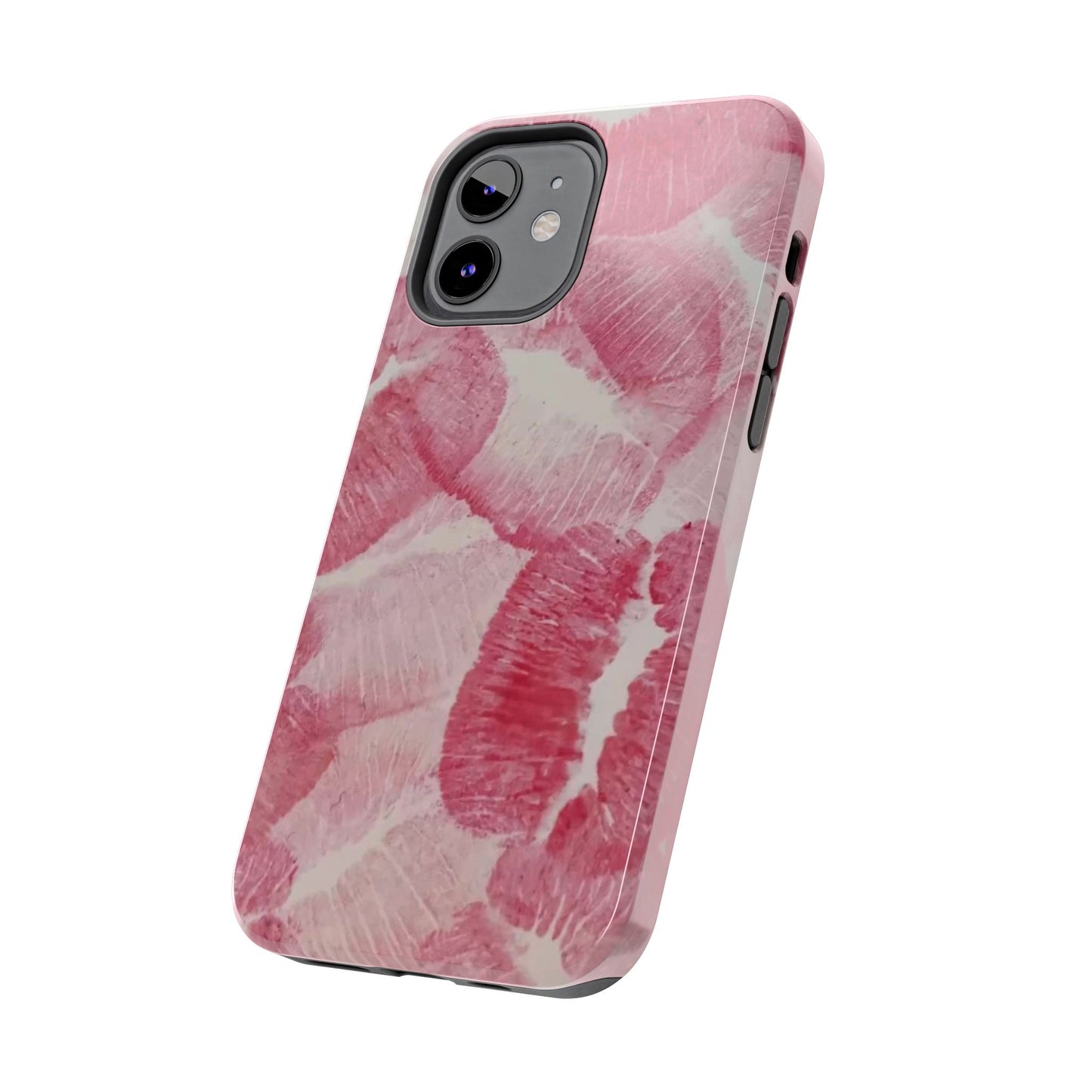 Pink Kiss Print Phone Case