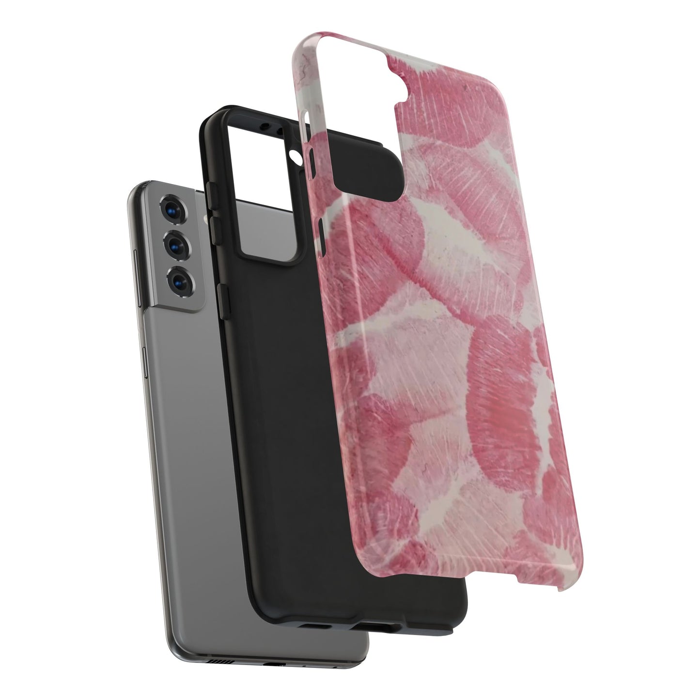 Pink Kiss Print Phone Case