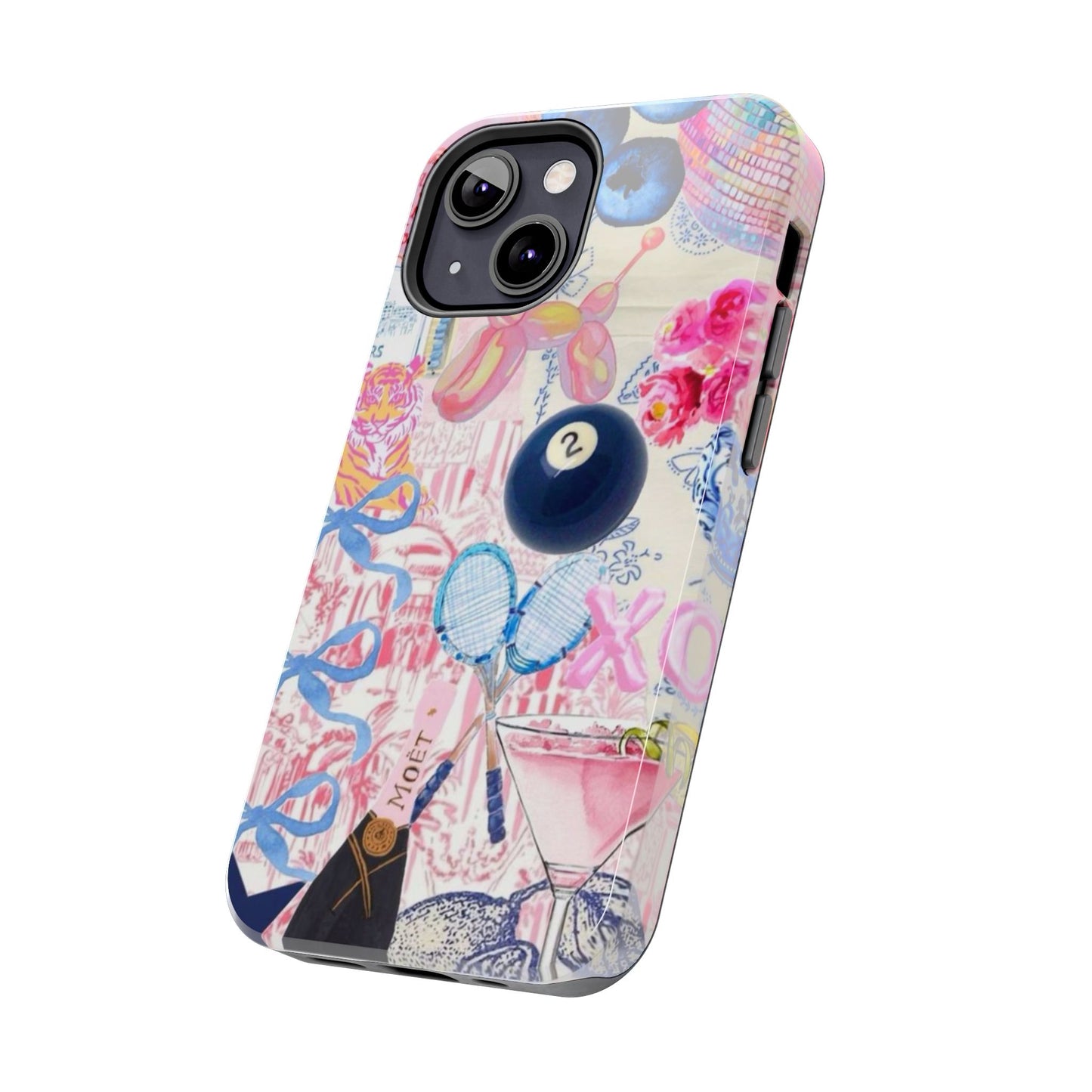 Vibrant Preppy Collage Phone Case.