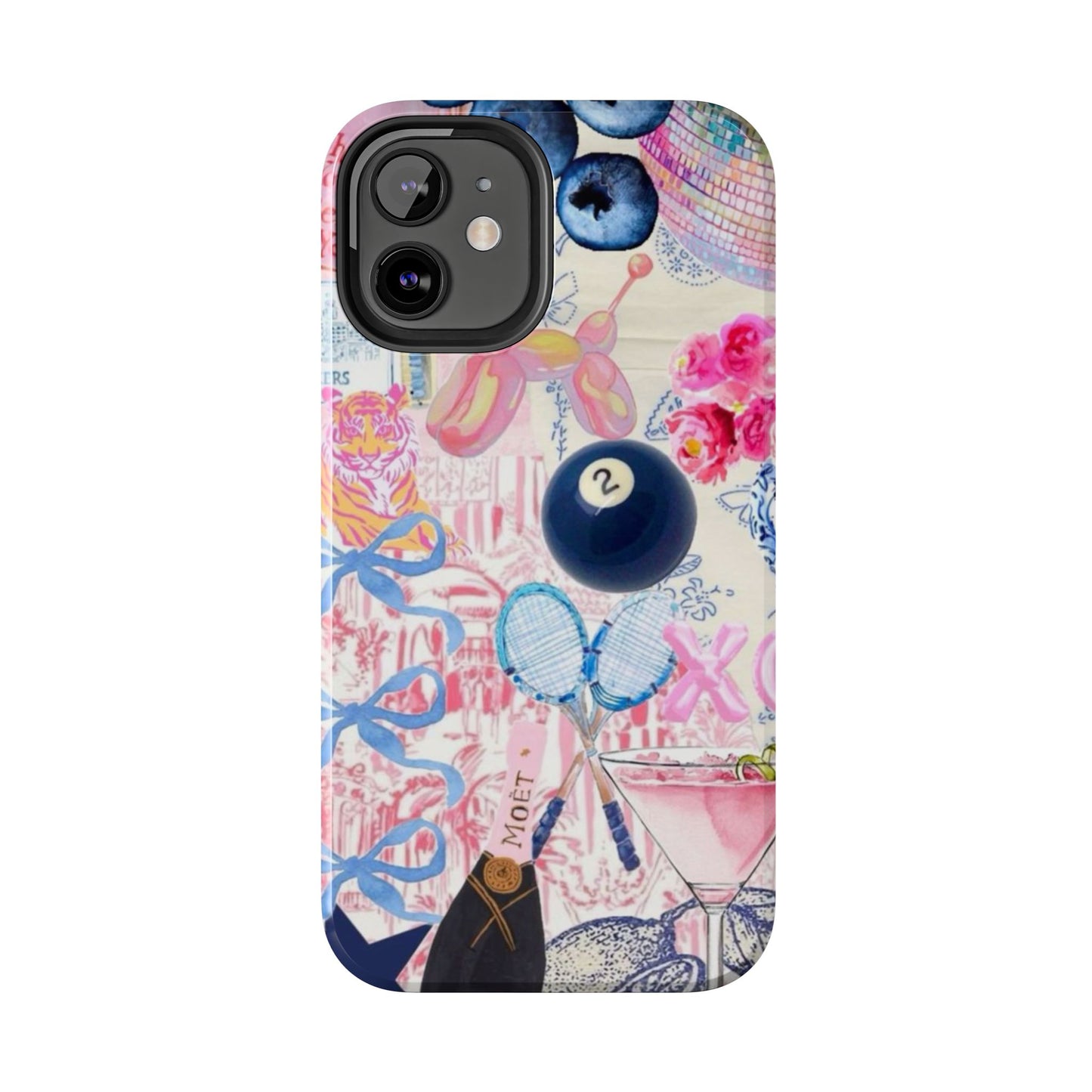 Vibrant Preppy Collage Phone Case.