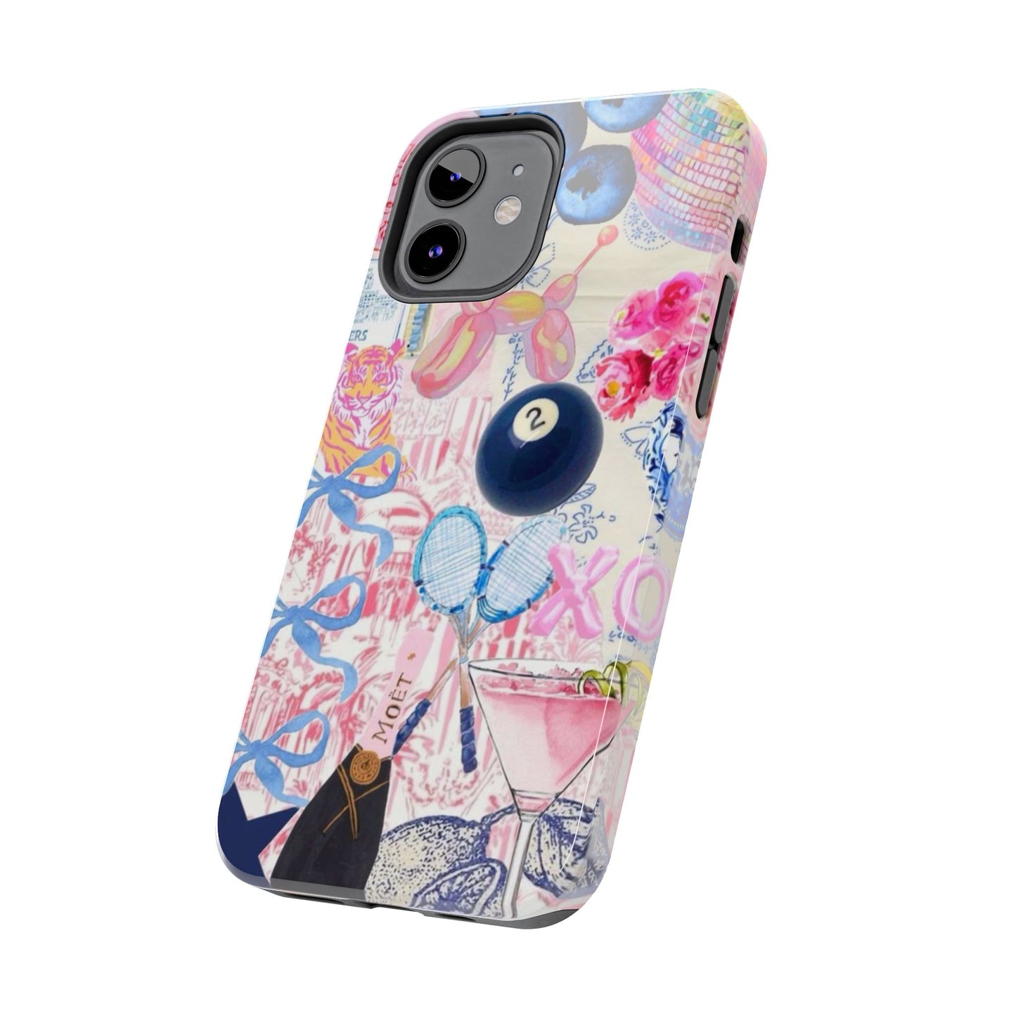 Vibrant Preppy Collage Phone Case.