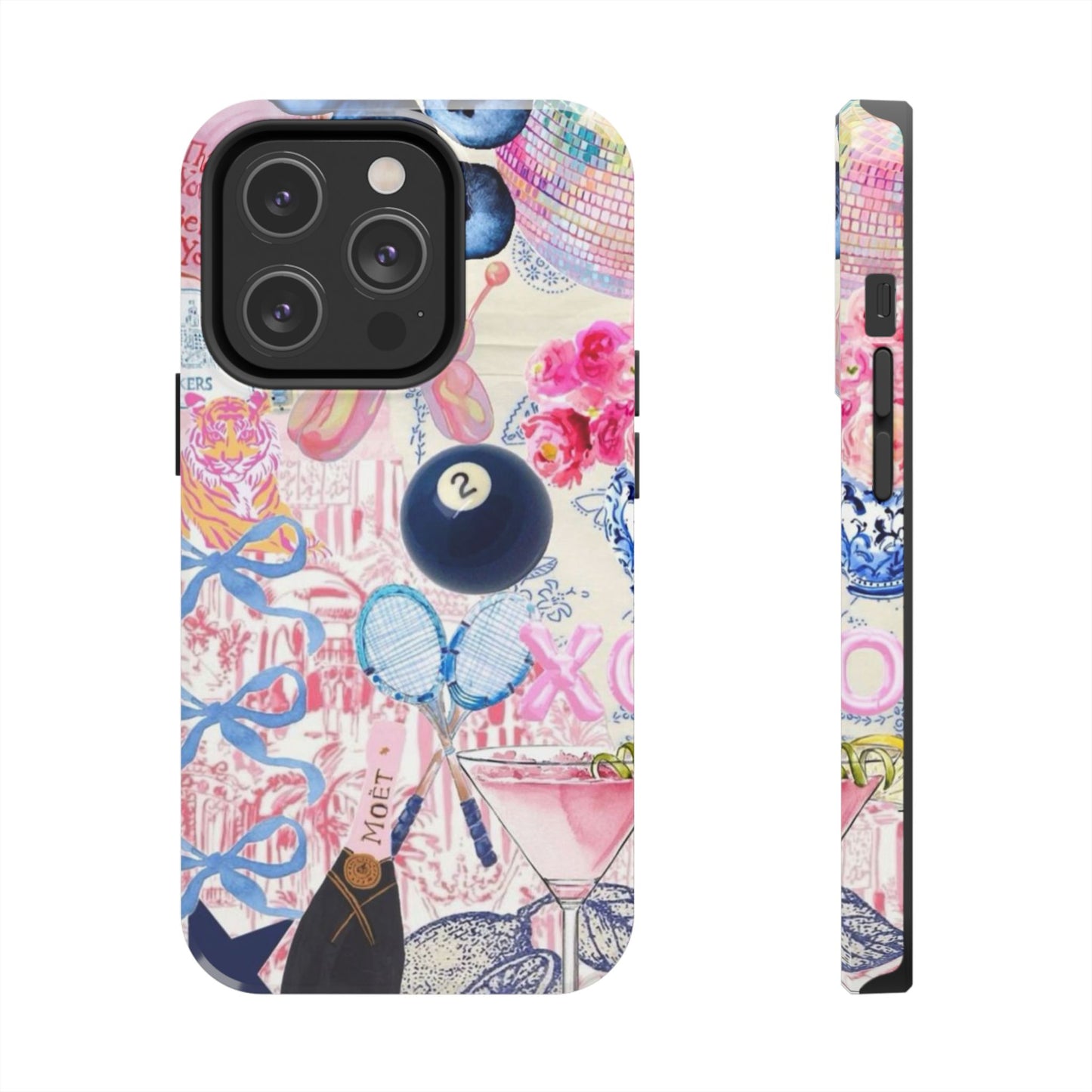 Vibrant Preppy Collage Phone Case.