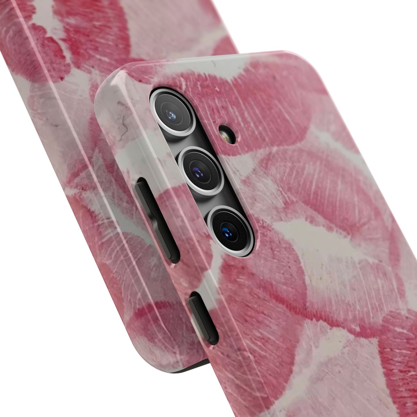 Pink Kiss Print Phone Case