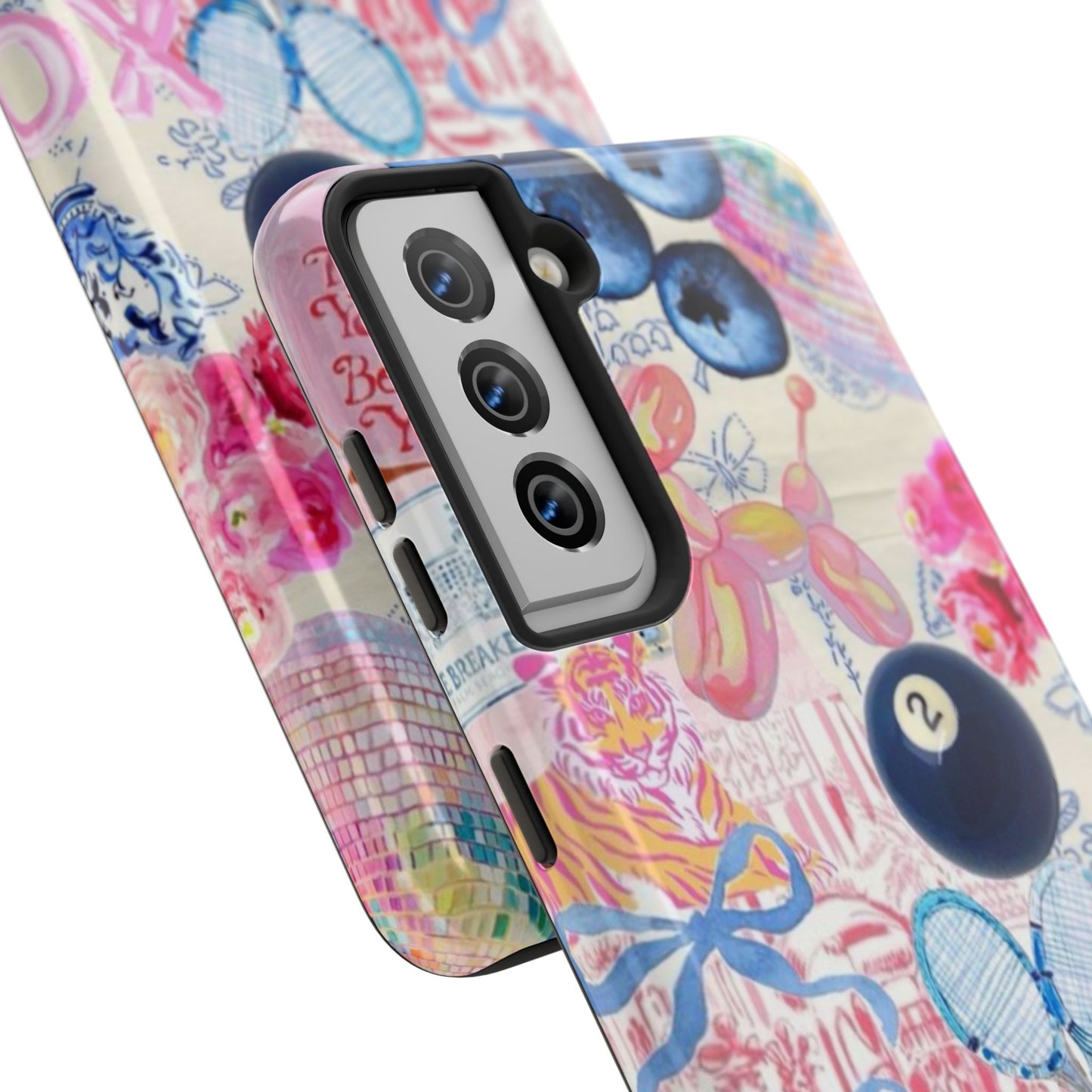 Vibrant Preppy Collage Phone Case.