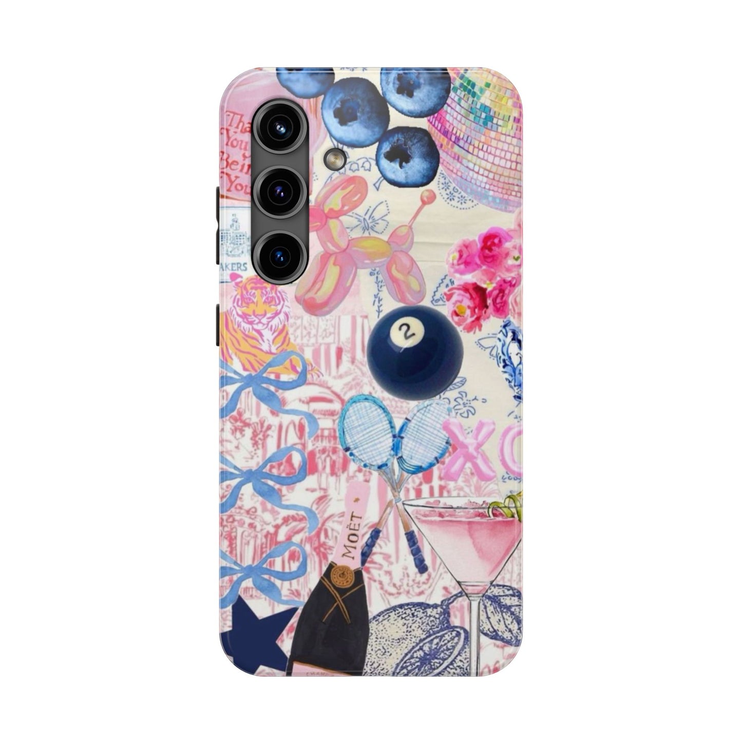 Vibrant Preppy Collage Phone Case.