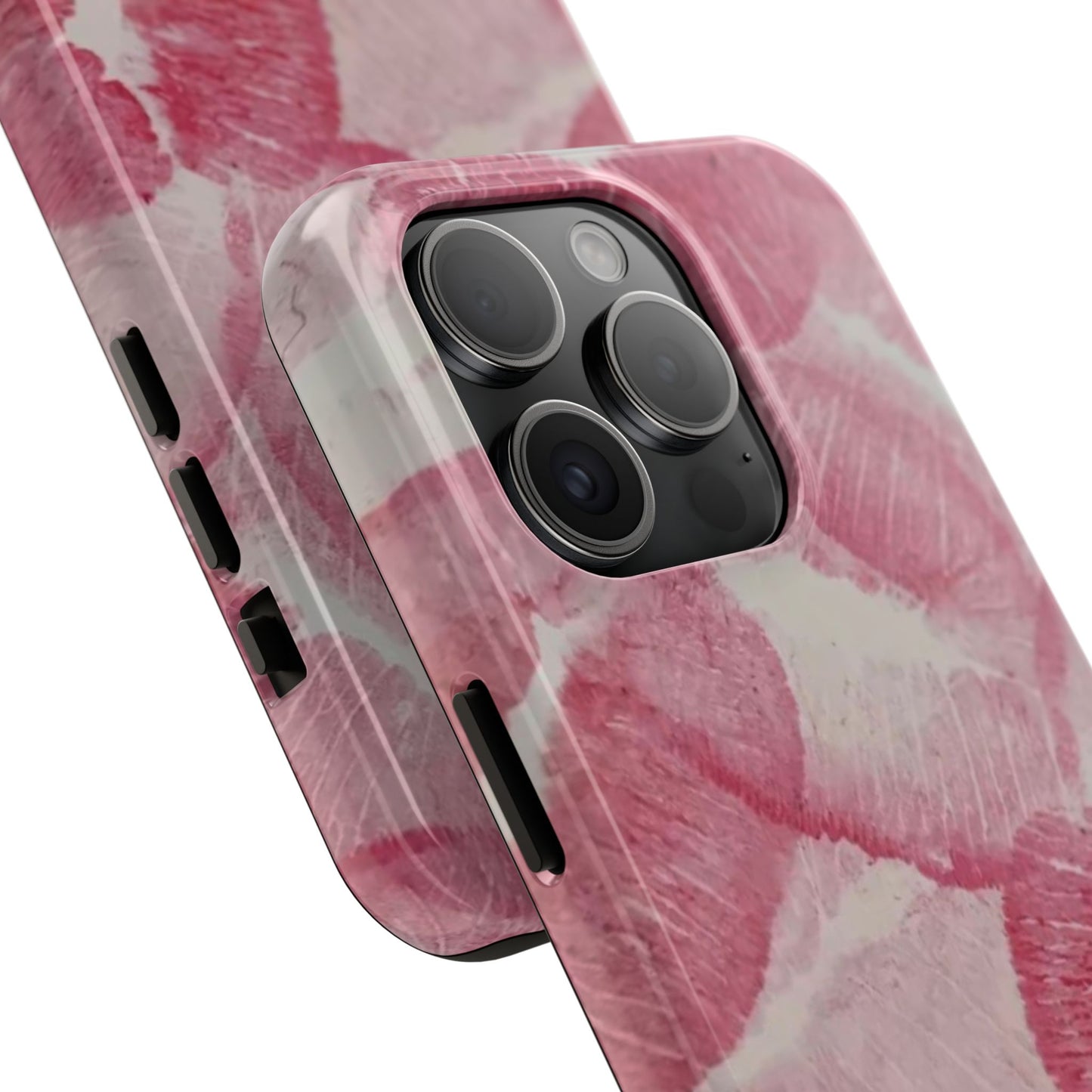 Pink Kiss Print Phone Case