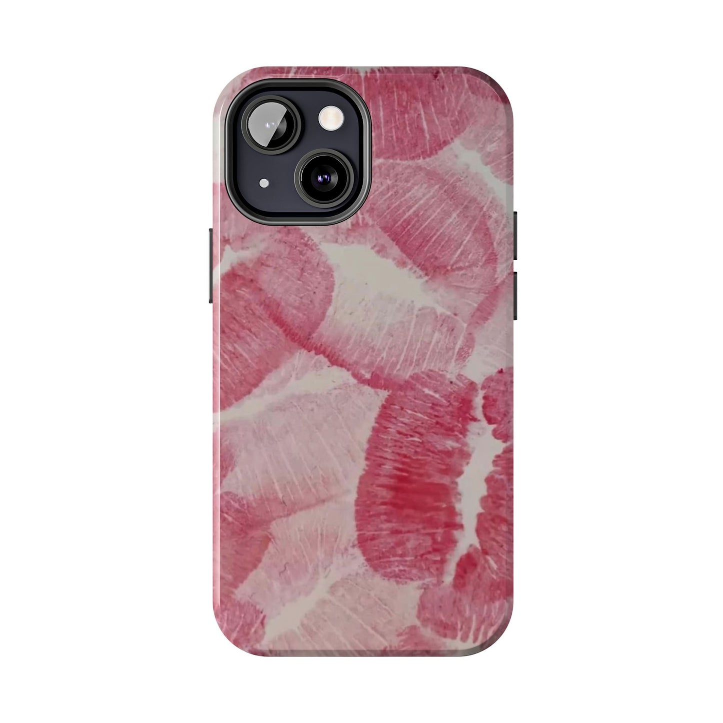 Pink Kiss Print Phone Case