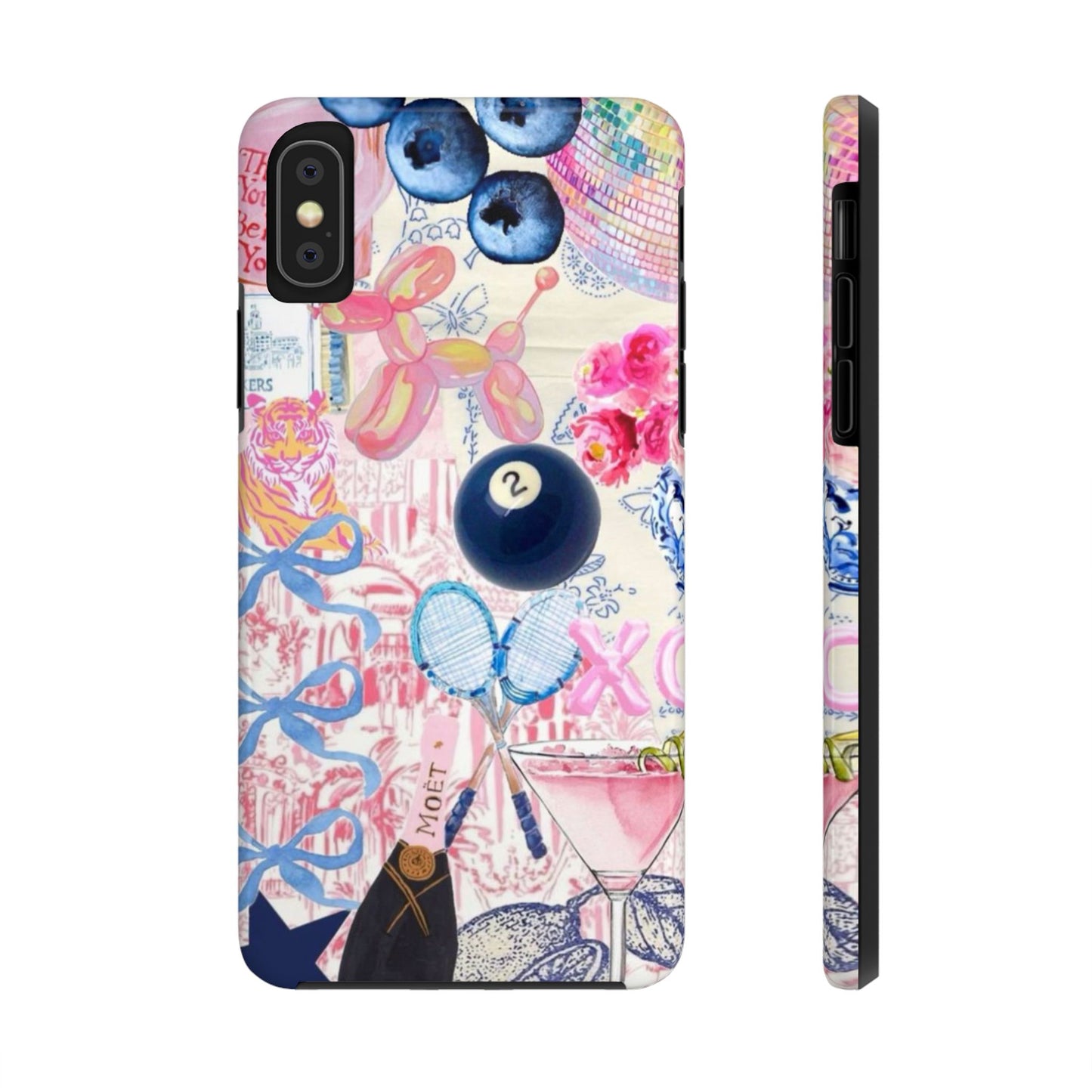 Vibrant Preppy Collage Phone Case.