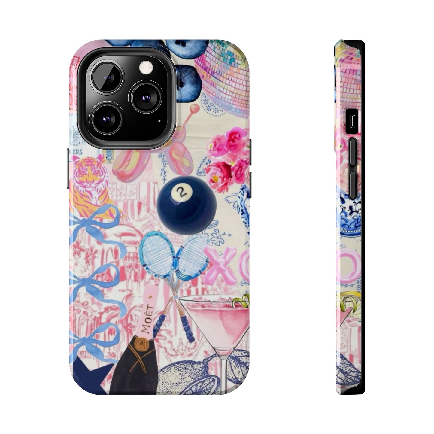 Vibrant Preppy Collage Phone Case.