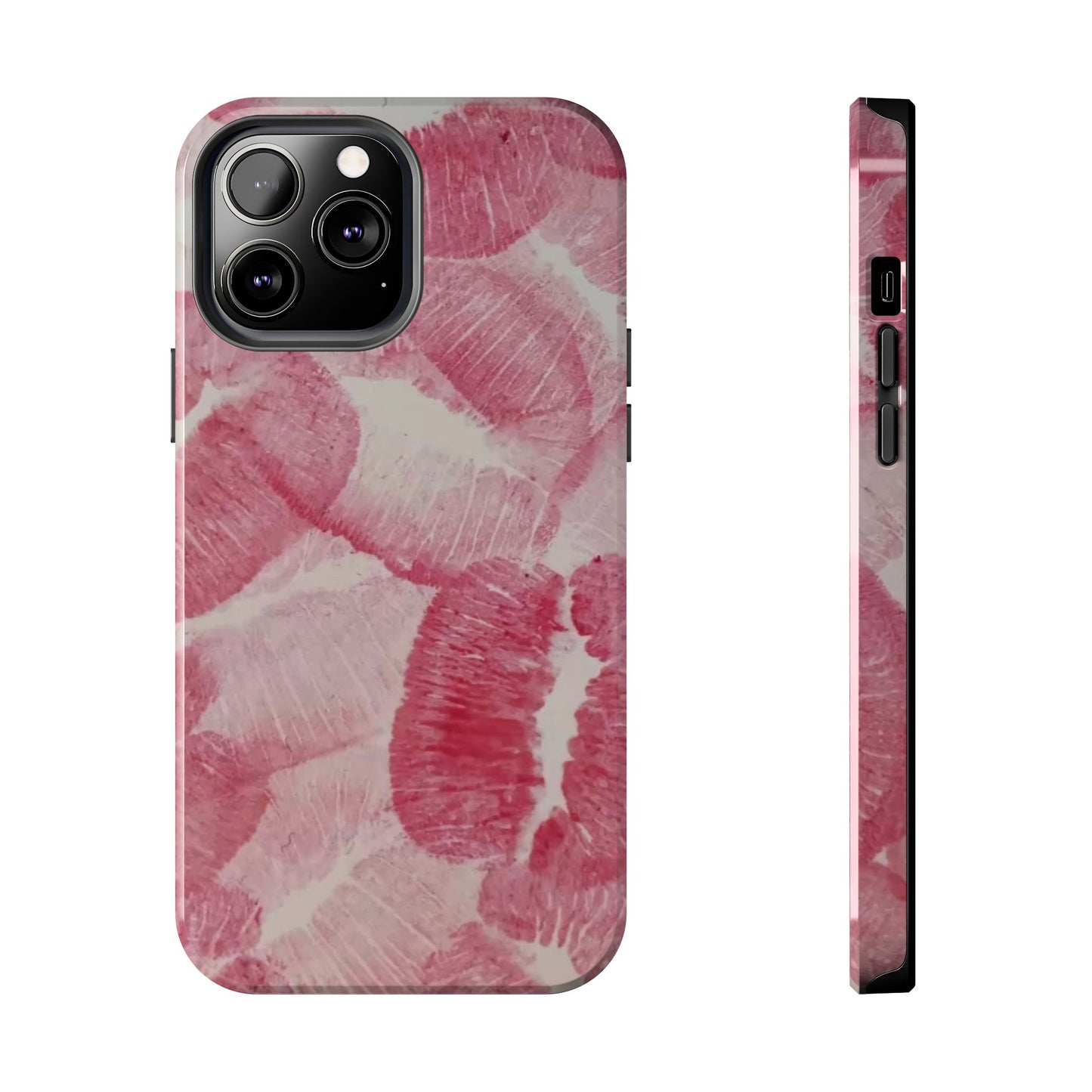 Pink Kiss Print Phone Case