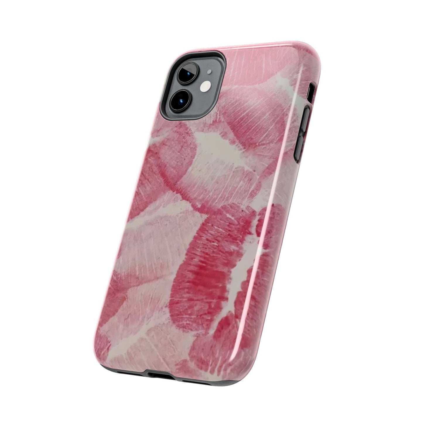 Pink Kiss Print Phone Case
