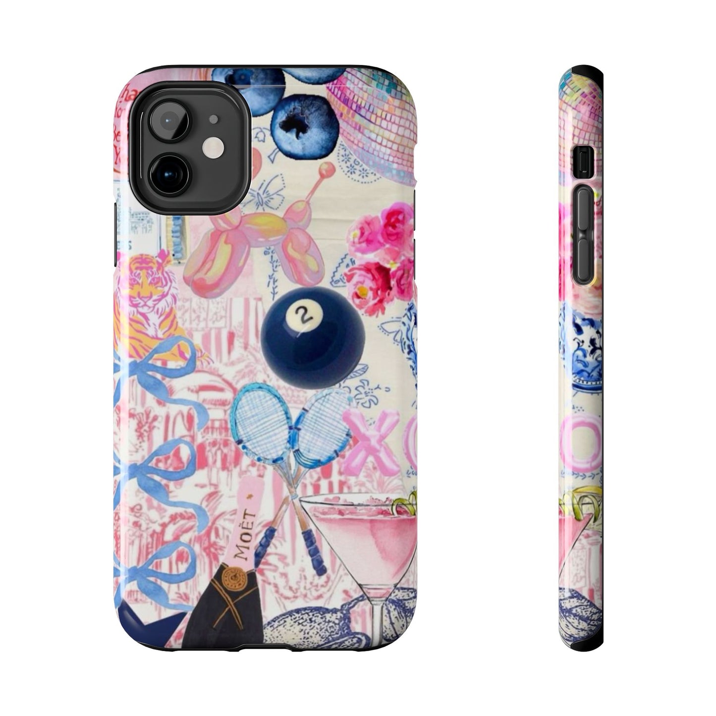Vibrant Preppy Collage Phone Case.