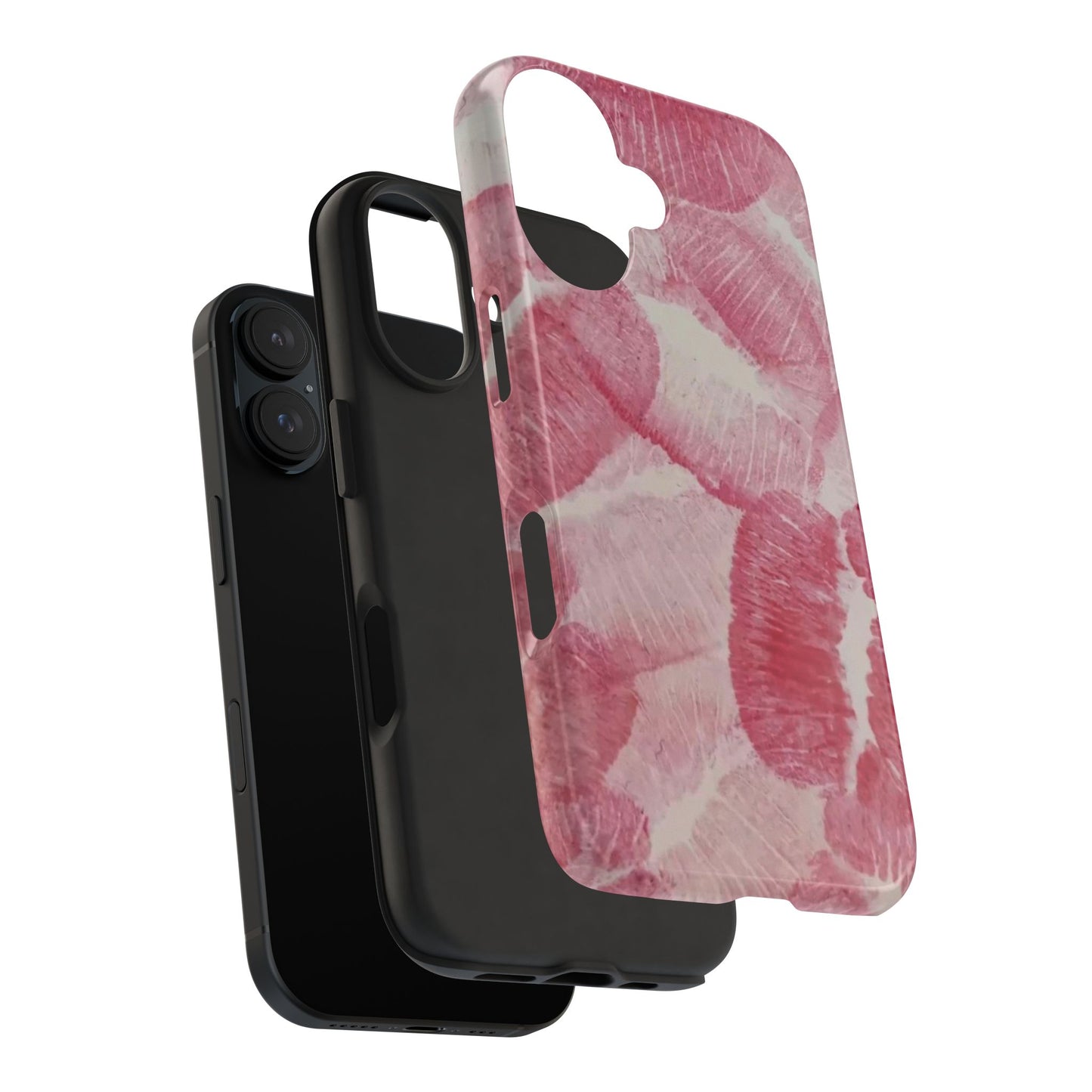 Pink Kiss Print Phone Case
