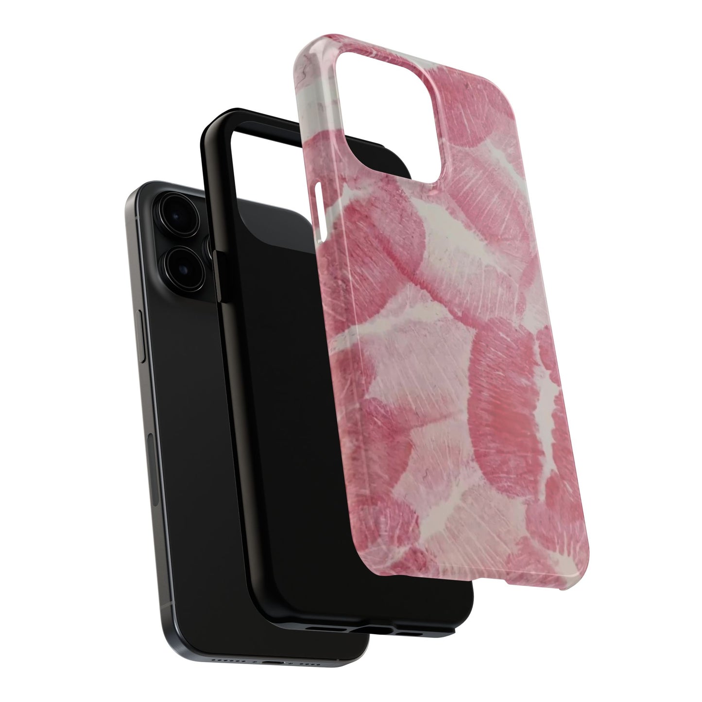 Pink Kiss Print Phone Case