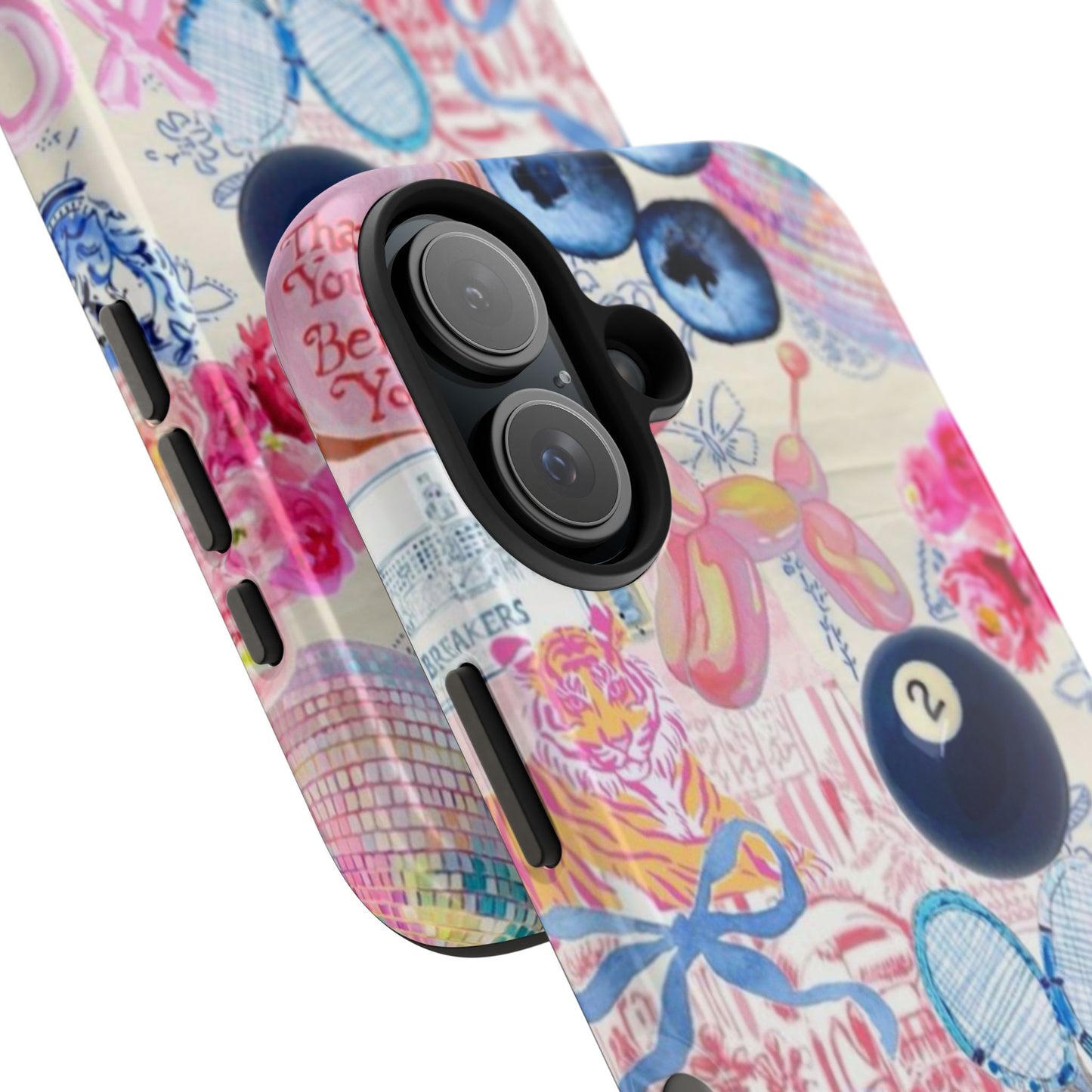 Vibrant Preppy Collage Phone Case.