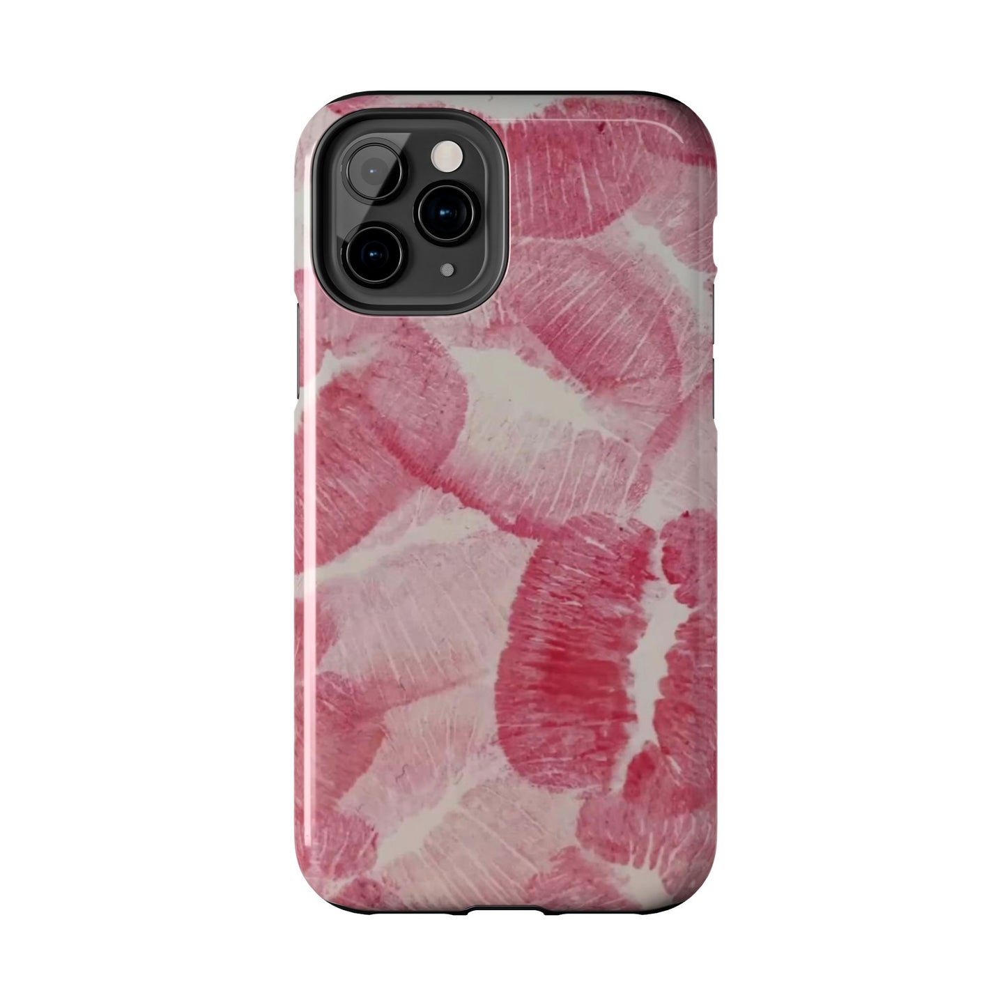 Pink Kiss Print Phone Case