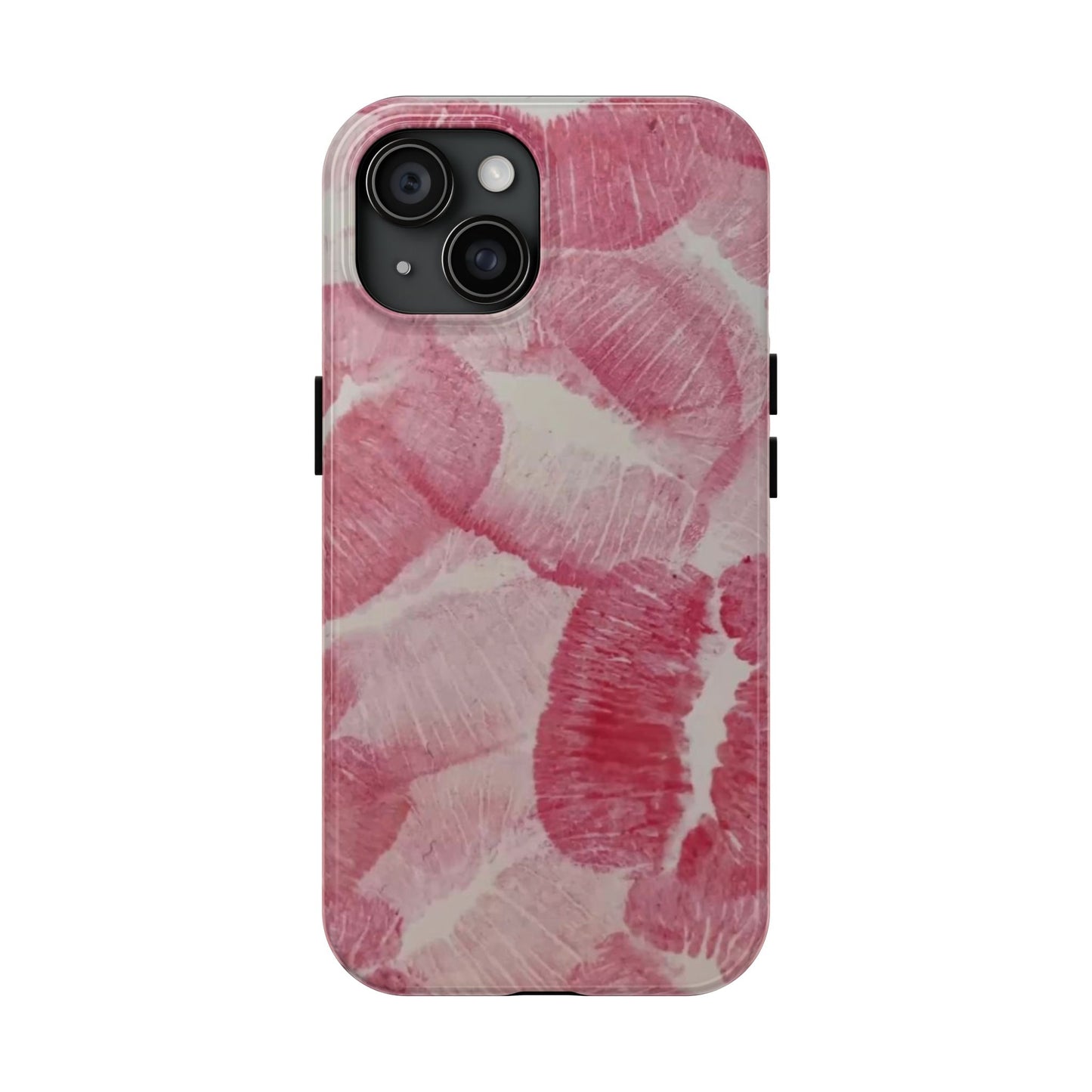 Pink Kiss Print Phone Case