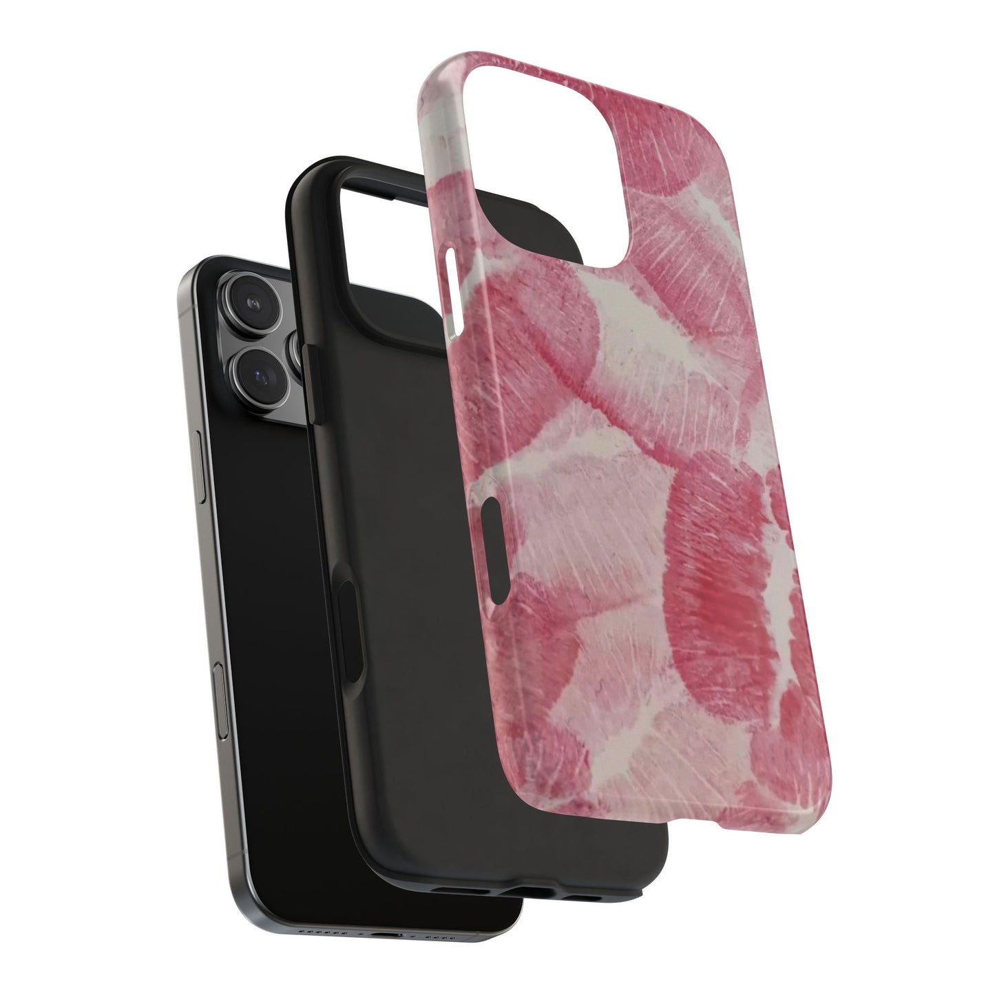 Pink Kiss Print Phone Case