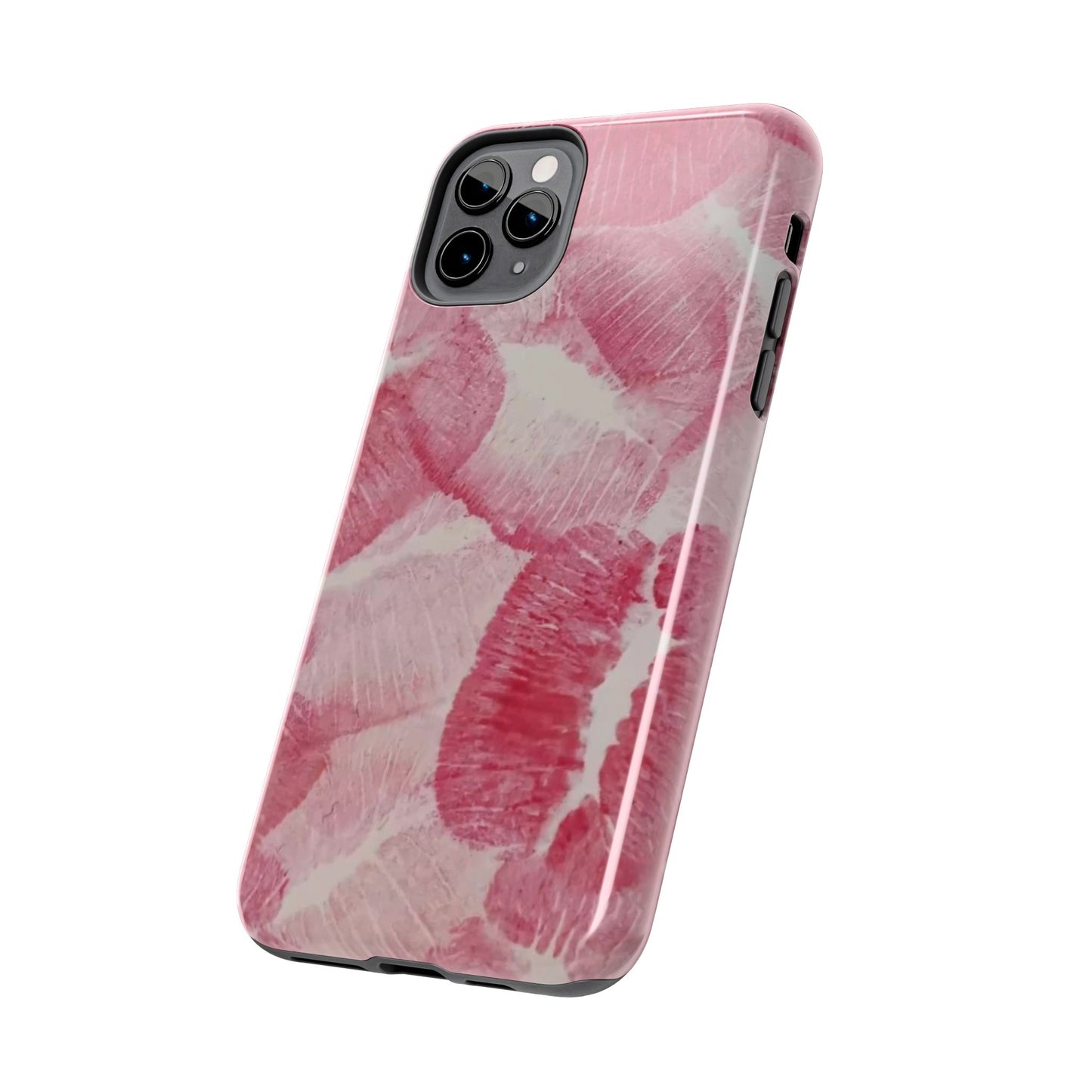 Pink Kiss Print Phone Case