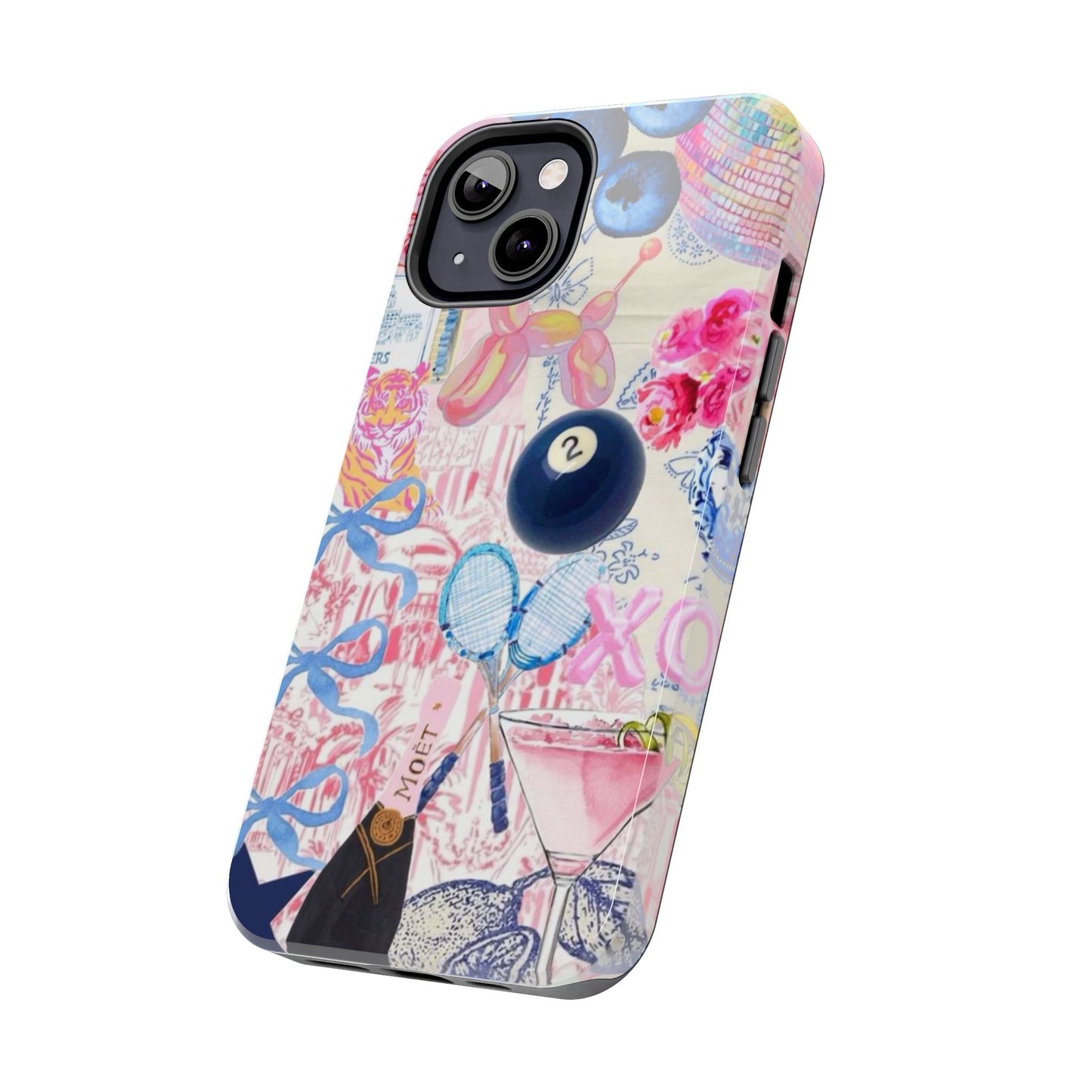 Vibrant Preppy Collage Phone Case.